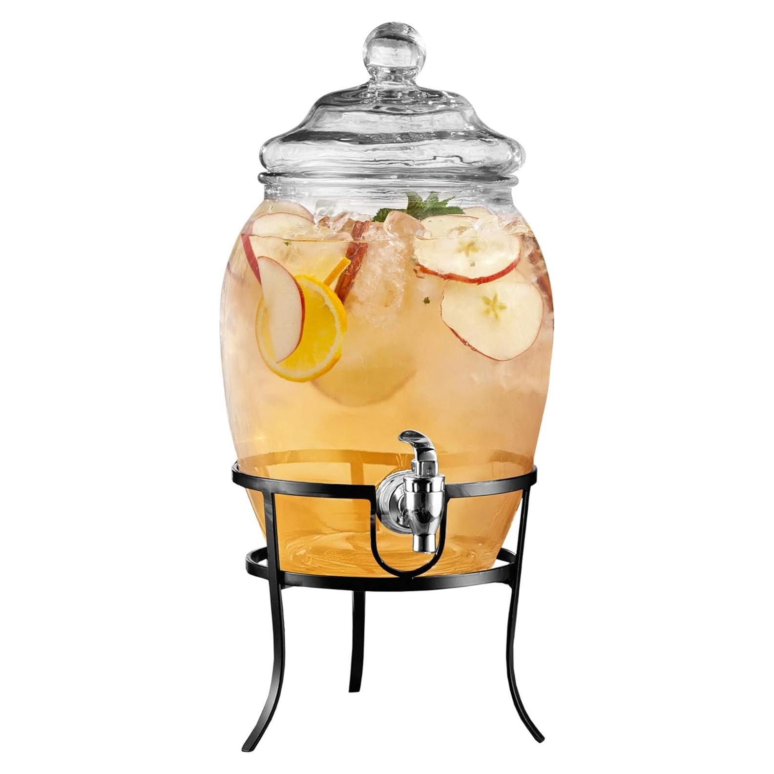 Dispensador de Bebidas Style Setter 2 Galones Vidrio y Metal