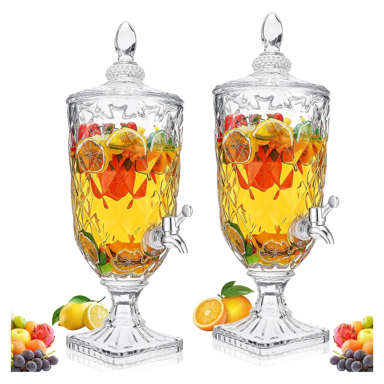 Dispensadores de Bebidas de Vidrio Nuogo 2 Pcs 3L Vintage