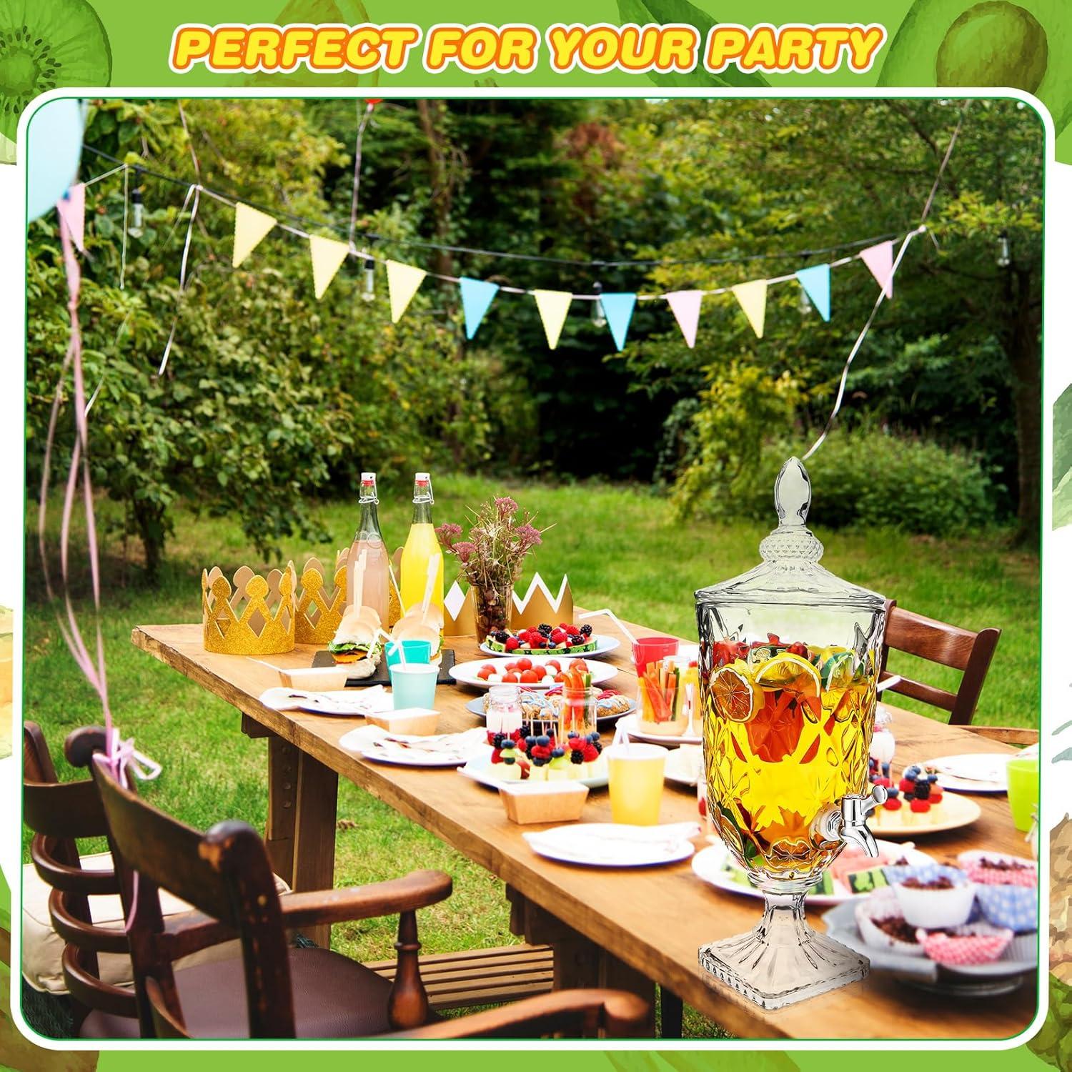 Dispensadores de Bebidas de Vidrio Nuogo 2 Pcs 3L Vintage