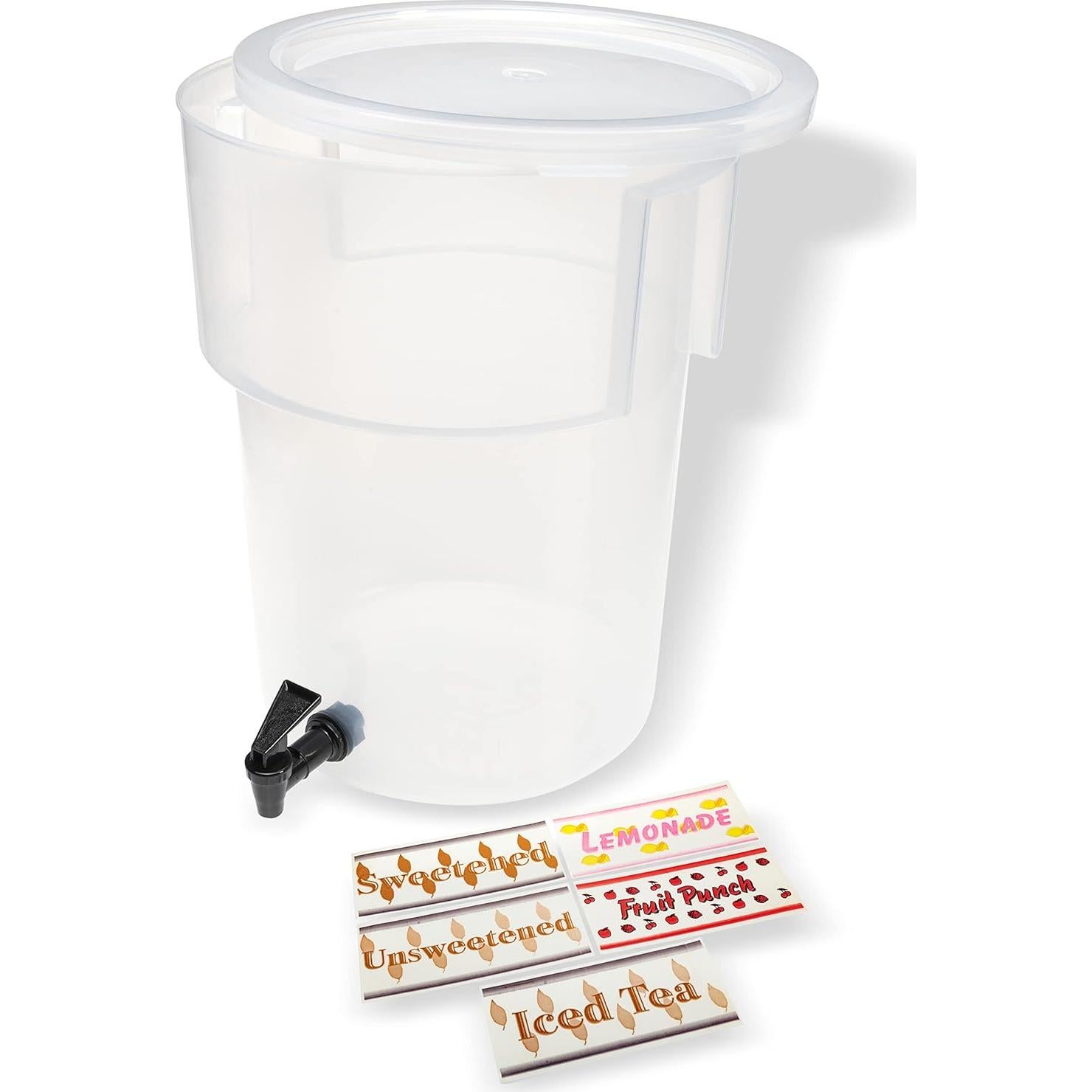 Dispensador de Bebidas Redondo Carlisle 19L con Grifo Transparente