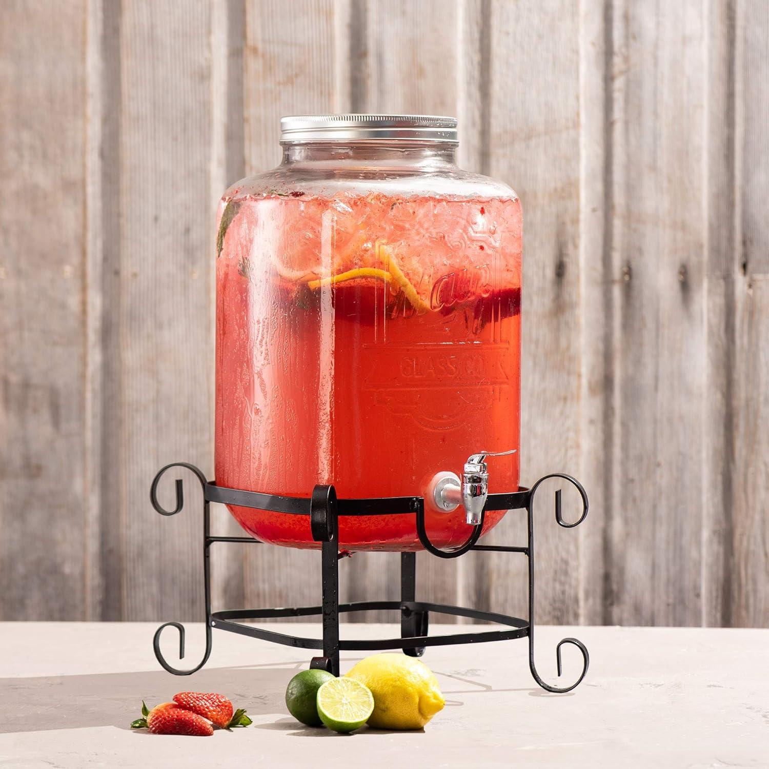 Dispensador de Bebidas Style Setter 11.36L Vidrio y Metal