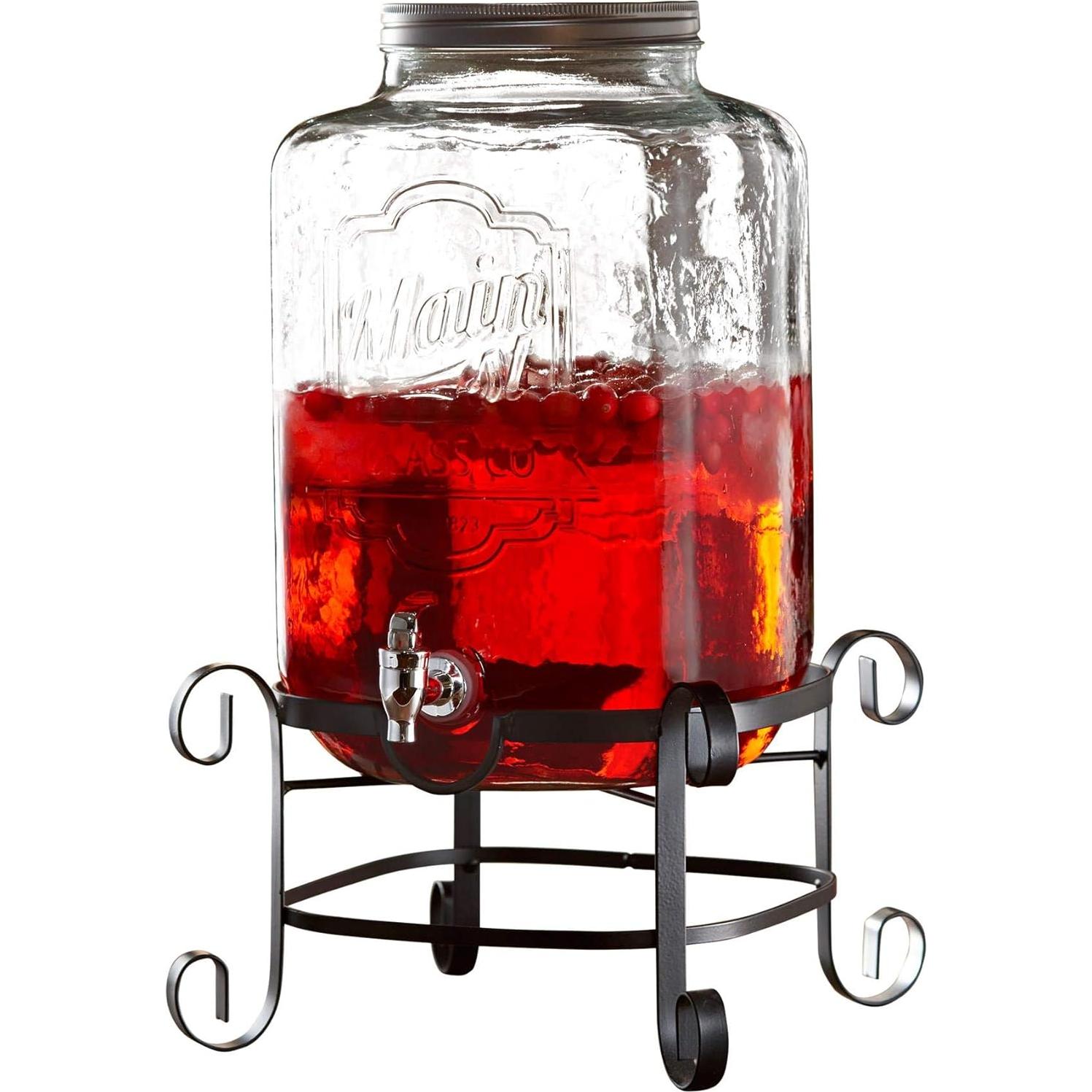 Dispensador de Bebidas Style Setter 11.36L Vidrio y Metal