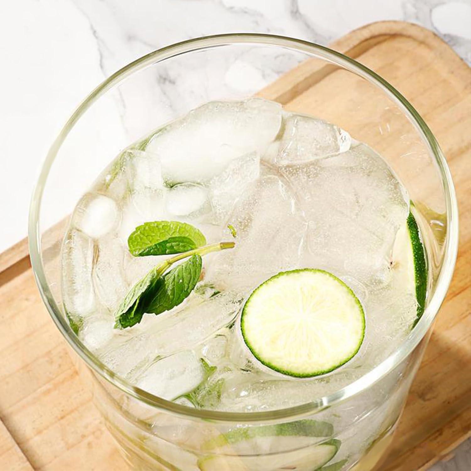 Dispensador de Bebidas de Vidrio TOCLIU 5L con Soporte de Madera