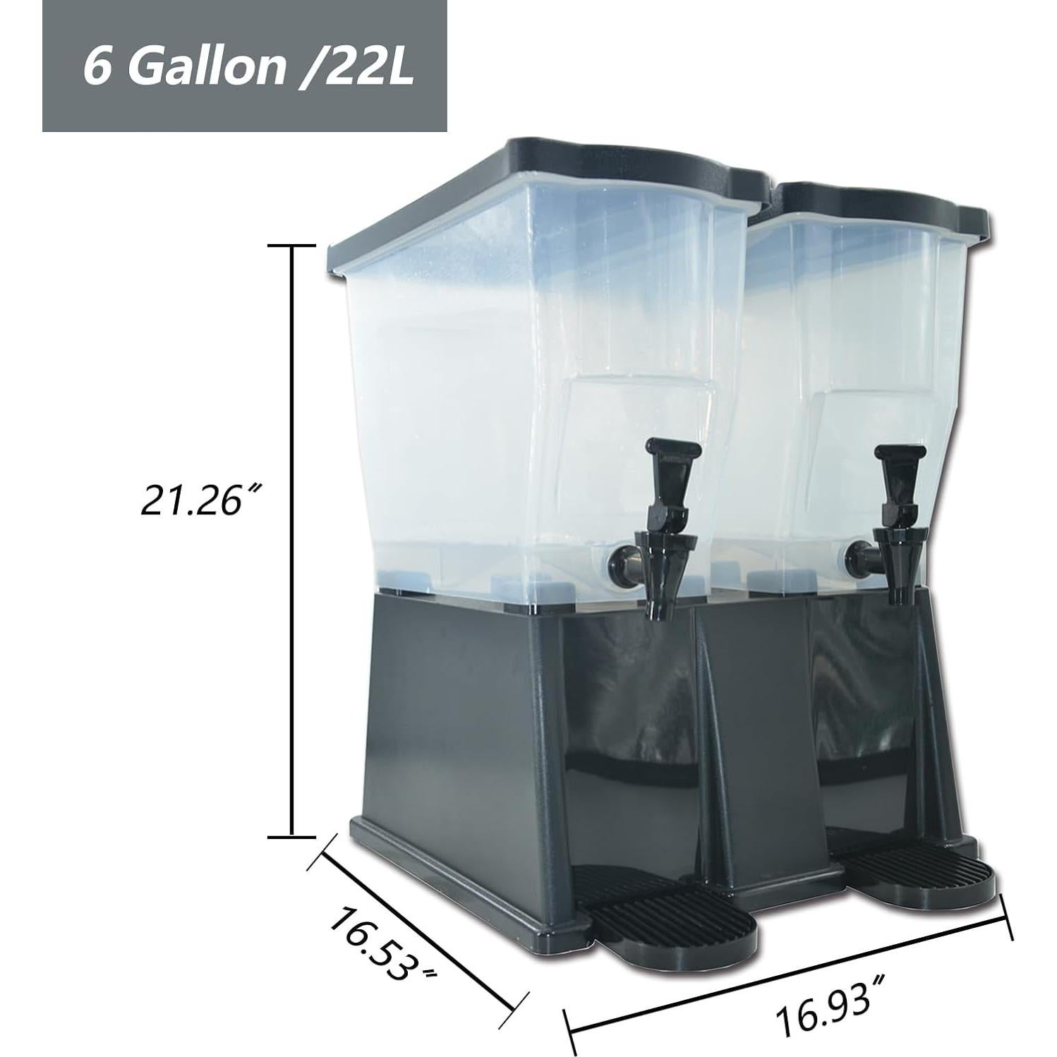 Dispensador de Bebidas Frías CLIVIA 22L con Grifo Negro