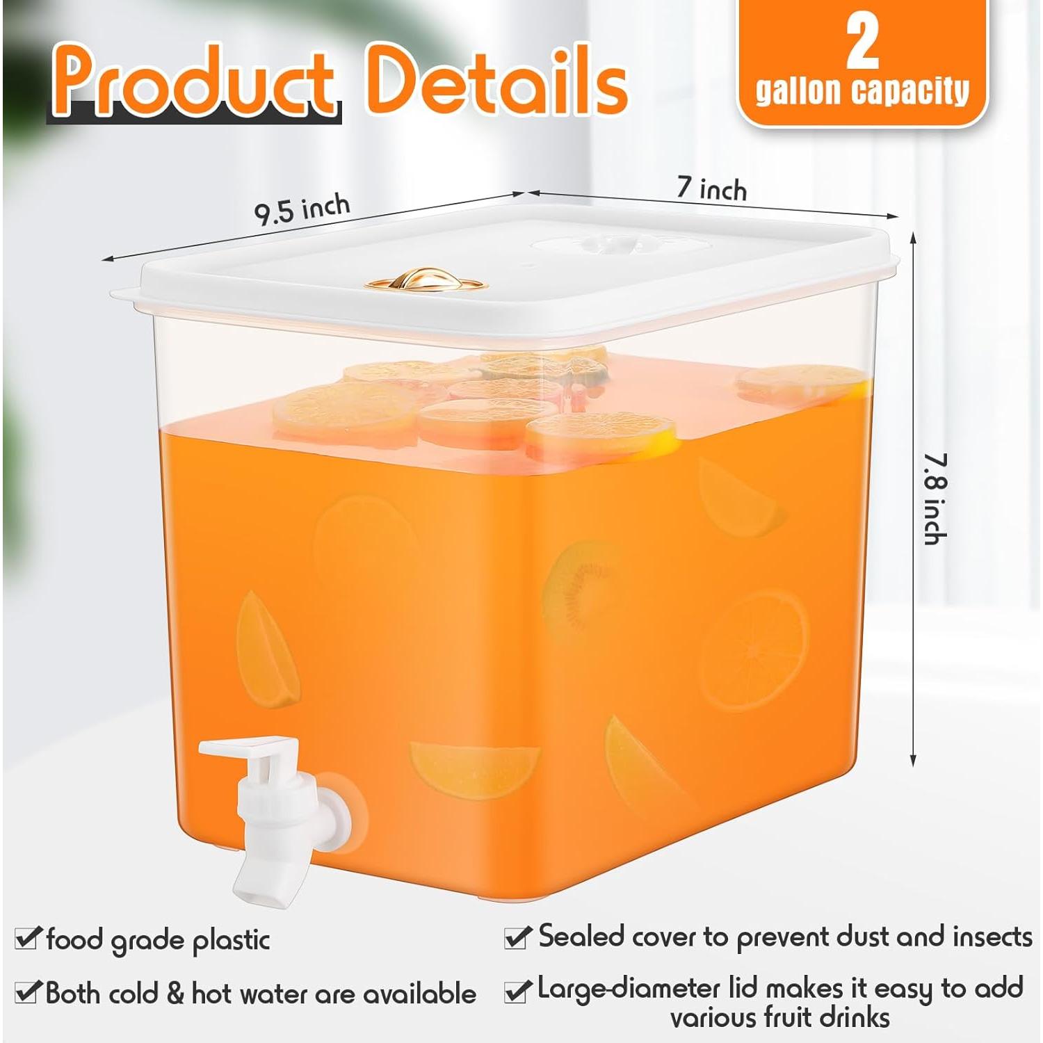 Dispensador de Bebidas Domensi 4 Pack 7.57L Plástico Transparente