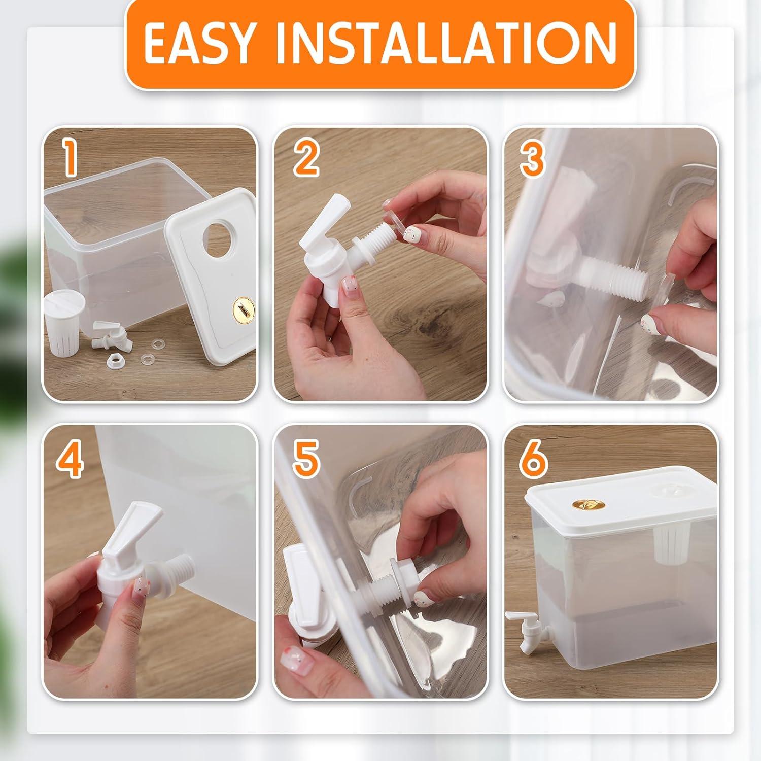 Dispensador de Bebidas Domensi 4 Pack 7.57L Plástico Transparente