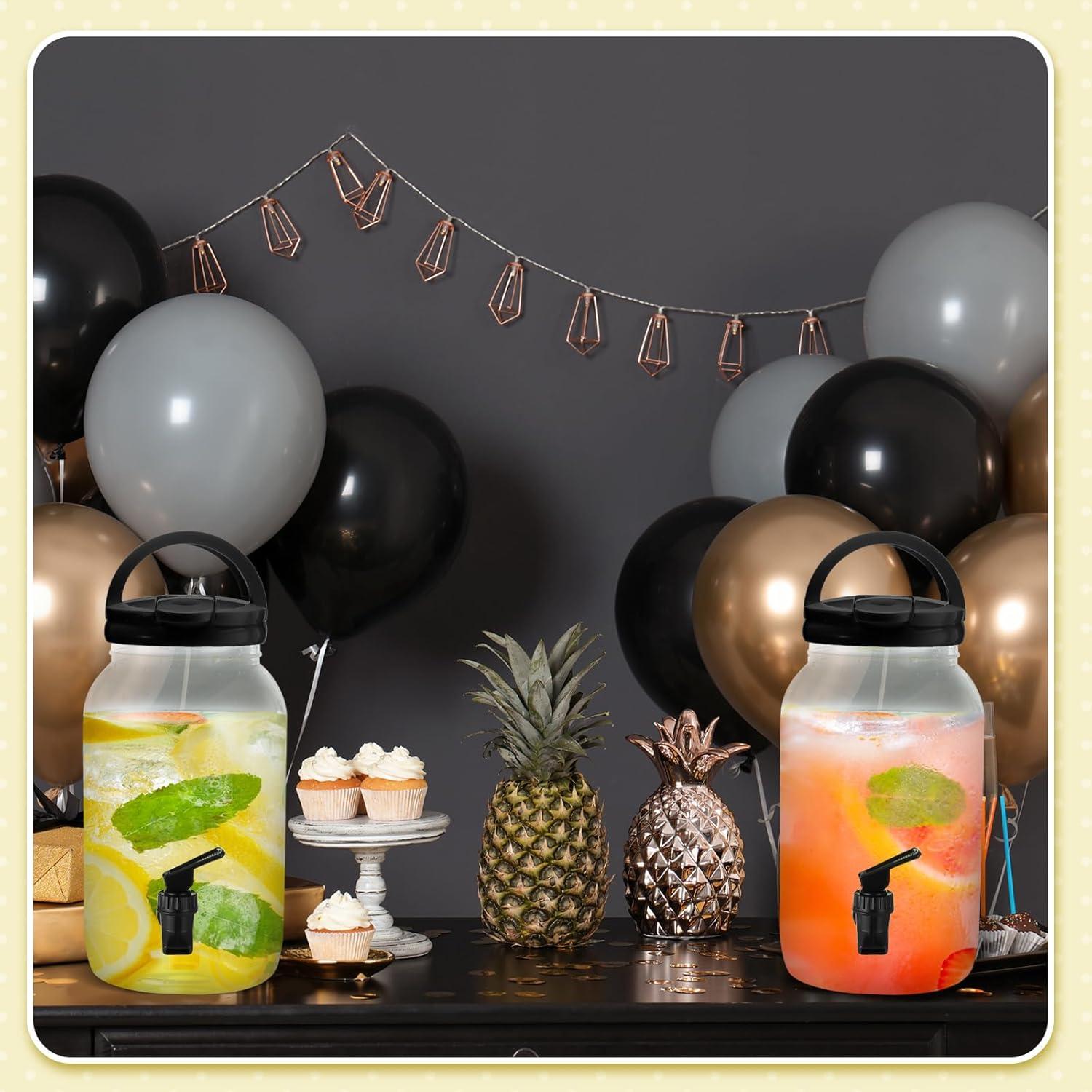 Dispensador de Bebidas Tanlade 3.8L con Soporte de Metal Negro