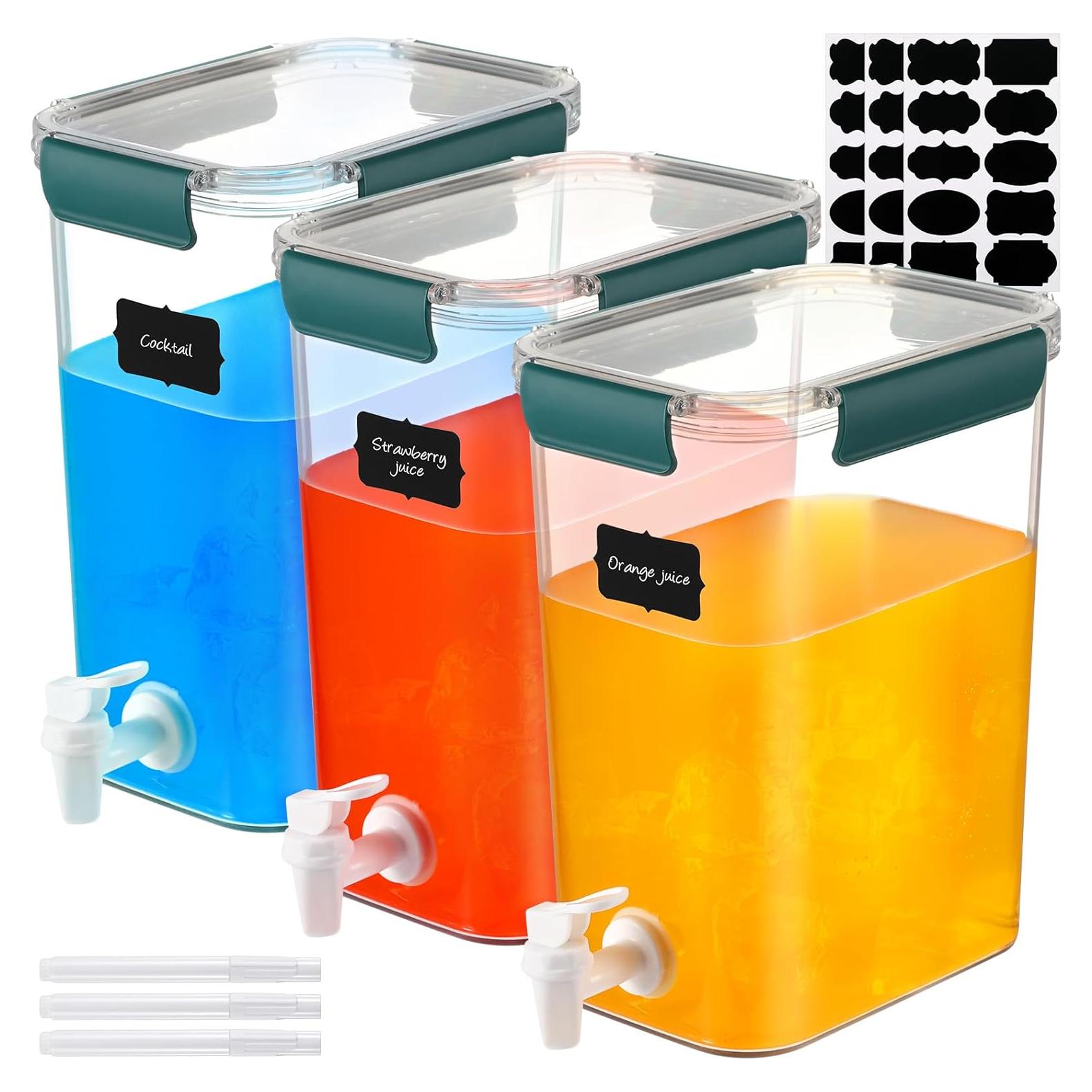 Dispensadores de Bebidas Mumufy 3 Set 4.5L Verde con Grifo