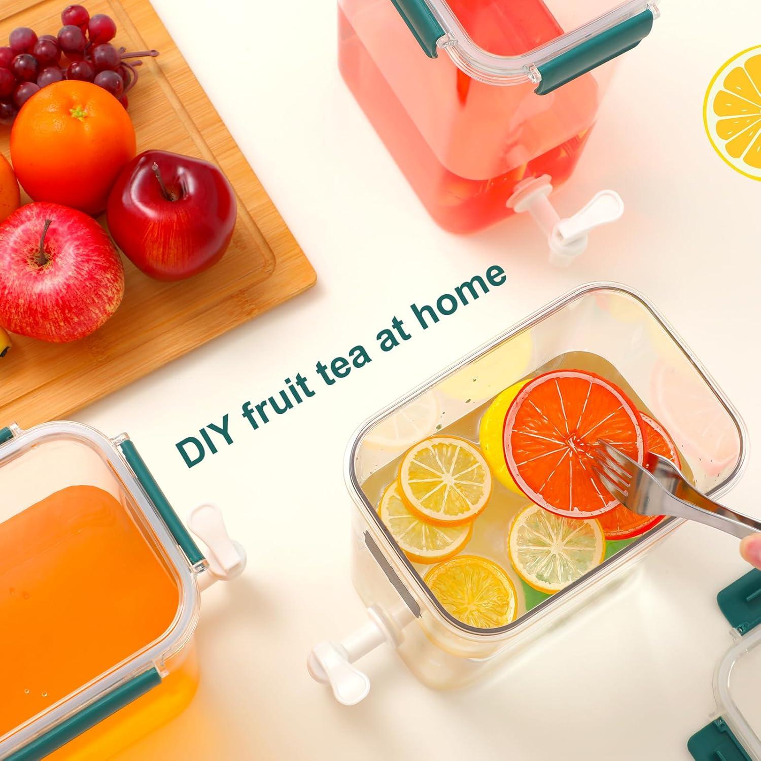 Dispensadores de Bebidas Mumufy 3 Set 4.5L Verde con Grifo