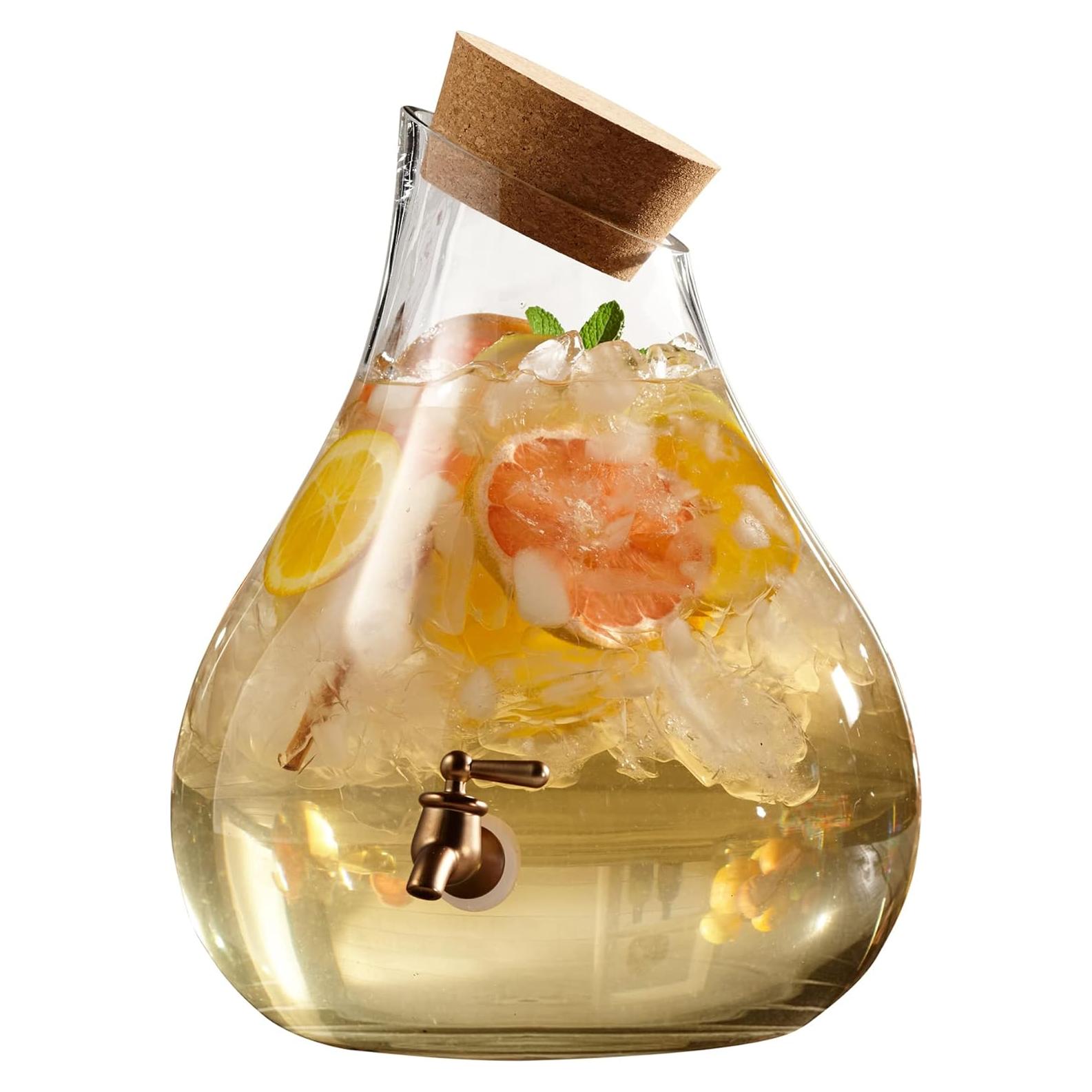 Dispensador de Bebidas de Vidrio Style Setter 9.46L con Grifo