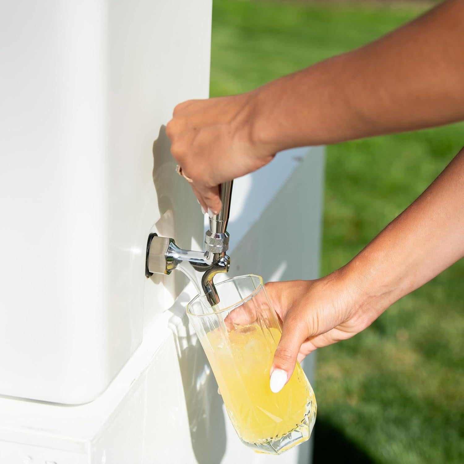 Dispensador de Bebidas Aislado Bevanda 11.4L Acero Inoxidable Blanco