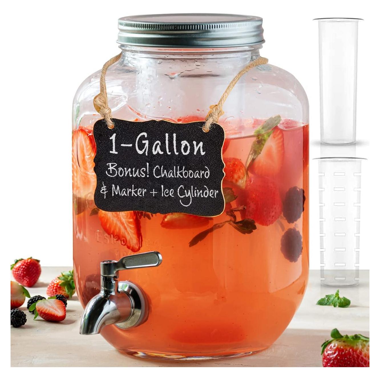 Dispensador de Agua de Vidrio Le'raze 3.8L con Grifo Acero Inoxidable