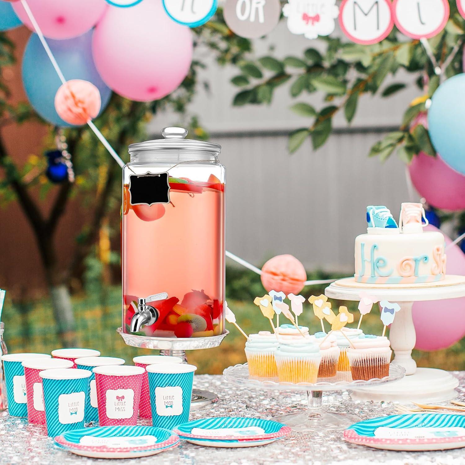 Dispensador de Bebidas de Vidrio Bokon 2 Galones con Grifo