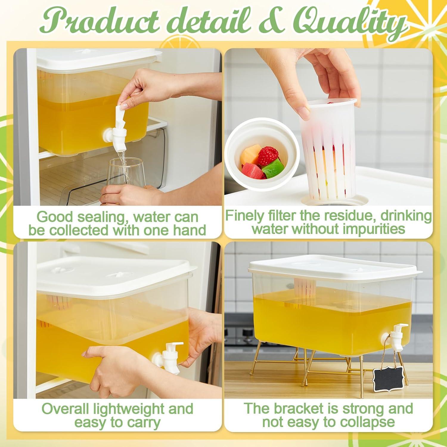 Paquete 2 Dispensadores de Bebidas 13L Sunnychicc con 60 Vasos