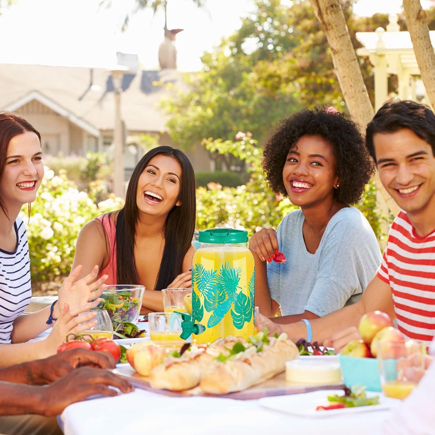 Dispensador de Bebidas de Plástico Norme 2 Pcs 3.78L con Grifo