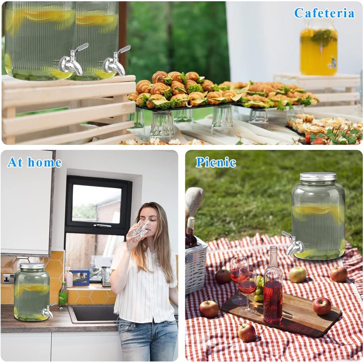 Dispensador de Bebidas de Vidrio Berglander 3.8L con Grifo Inoxidable