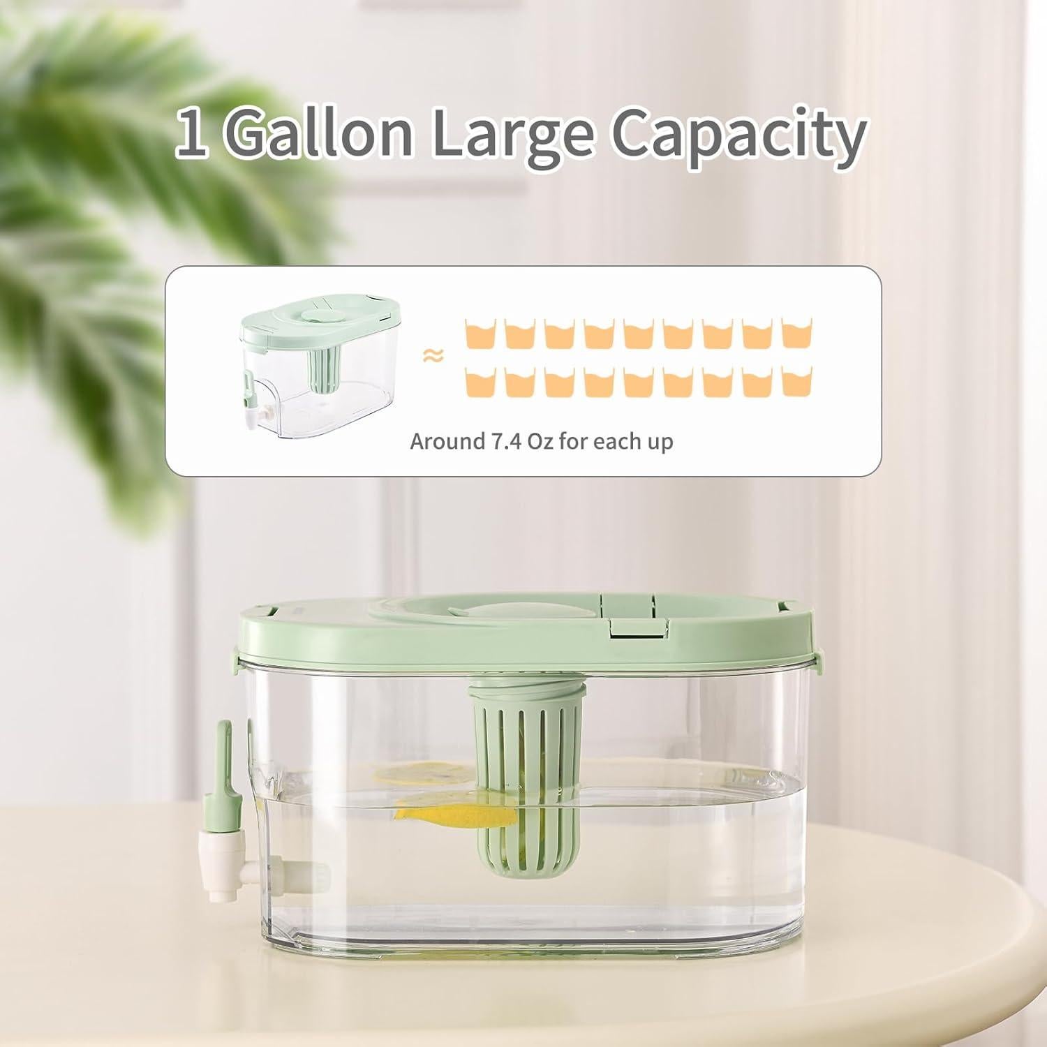 Dispensador de Bebidas Frías CISIREE 3.98L con Grifo a Prueba de Fugas