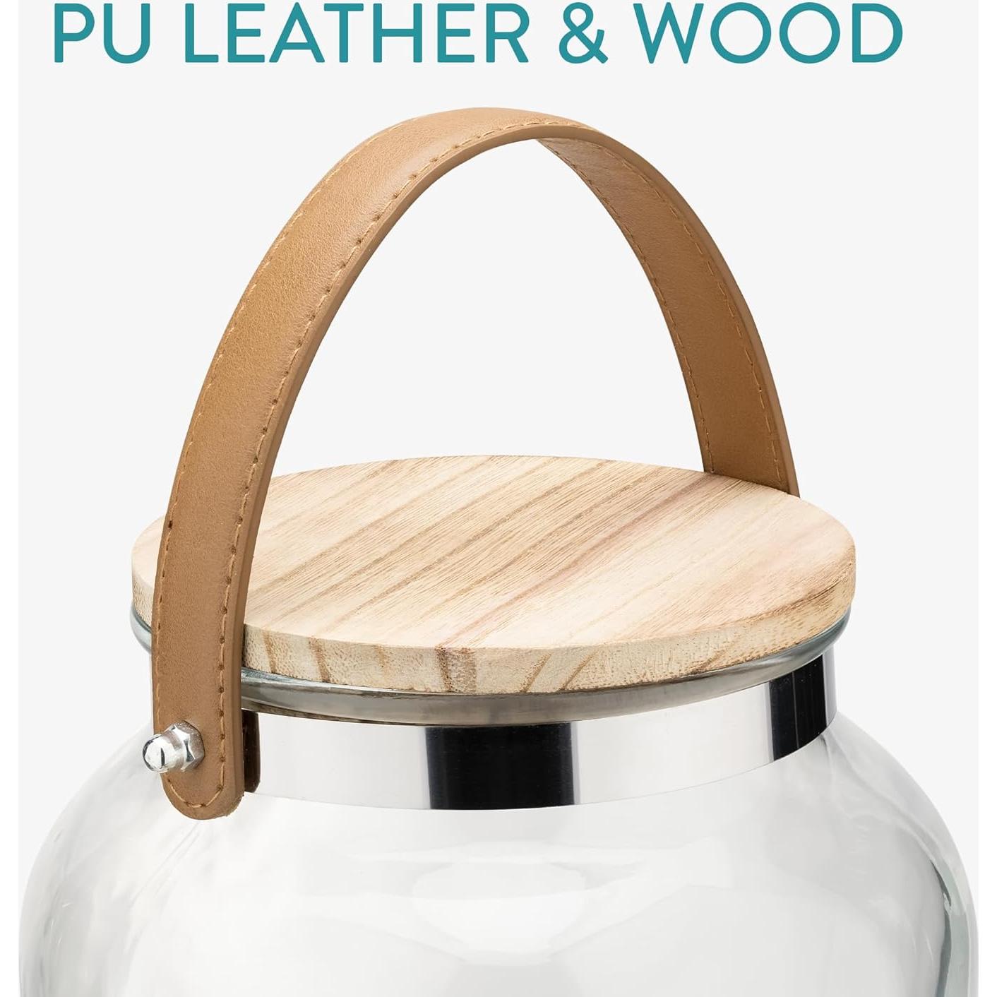 Dispensador de Bebidas de Vidrio Navaris 5.6L con Grifo Inoxidable