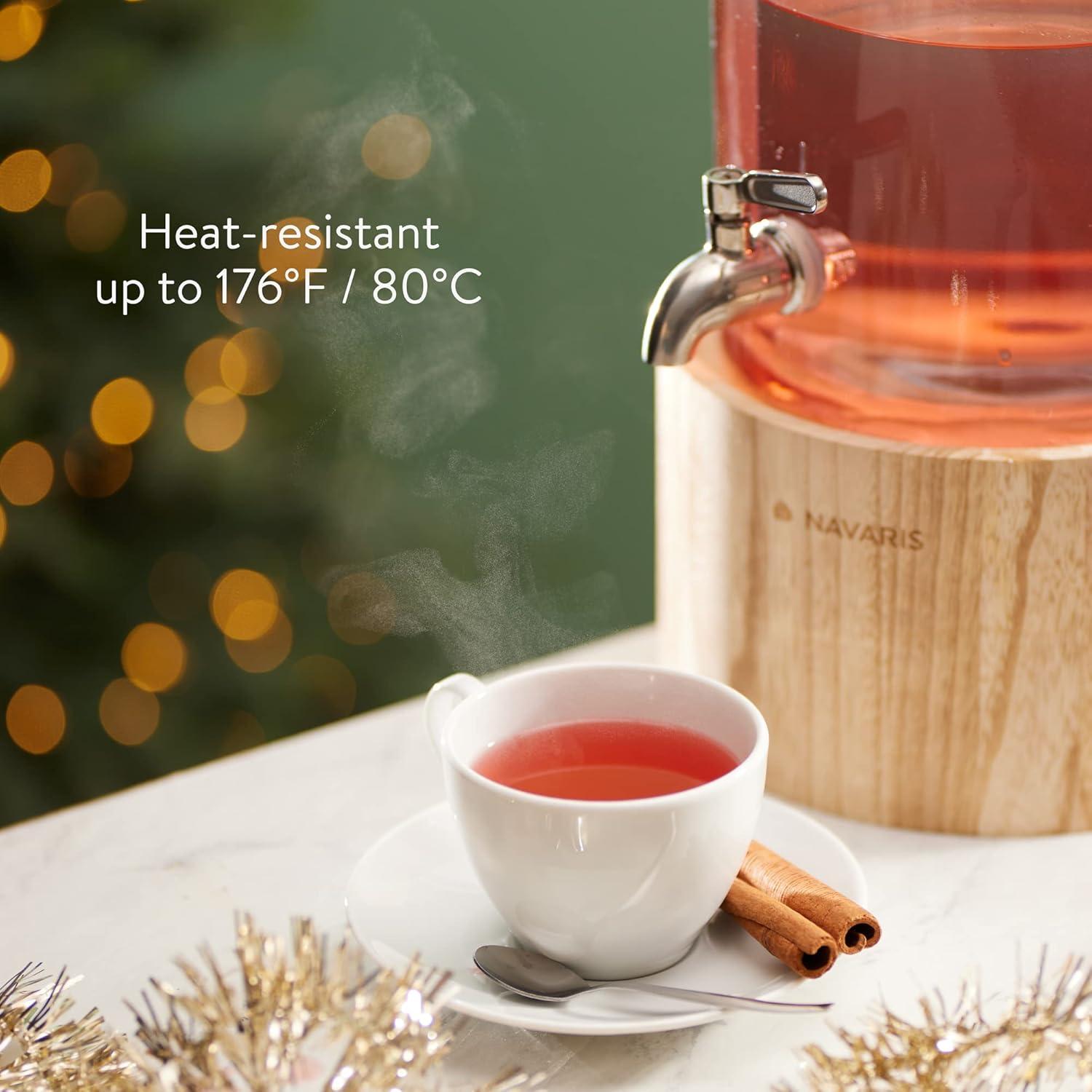 Dispensador de Bebidas de Vidrio Navaris 5.6L con Grifo Inoxidable