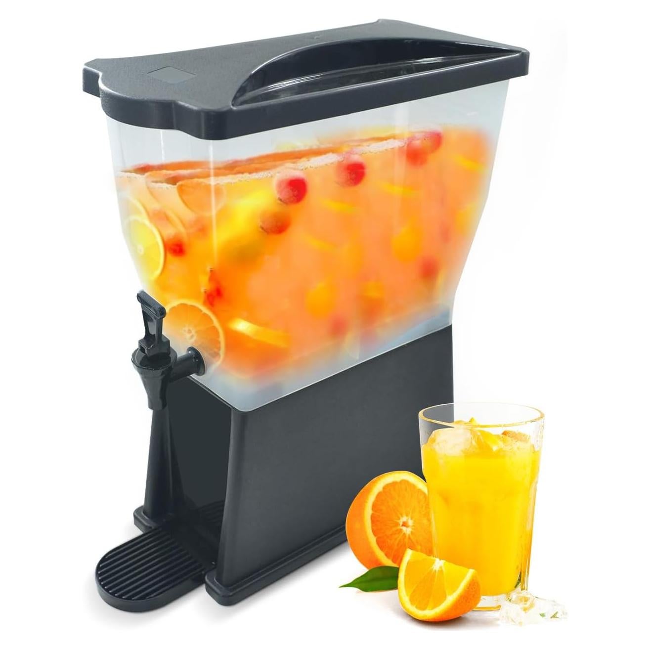 Dispensador de Bebidas Hakka 11L Negro para Fiestas y Catering