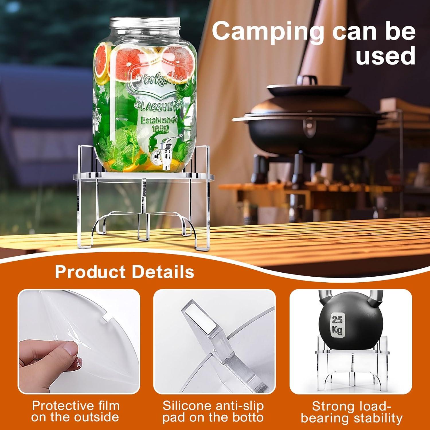 Dispensador de Bebidas Acrílico BESHIGH 23 cm para Agua y Jugo