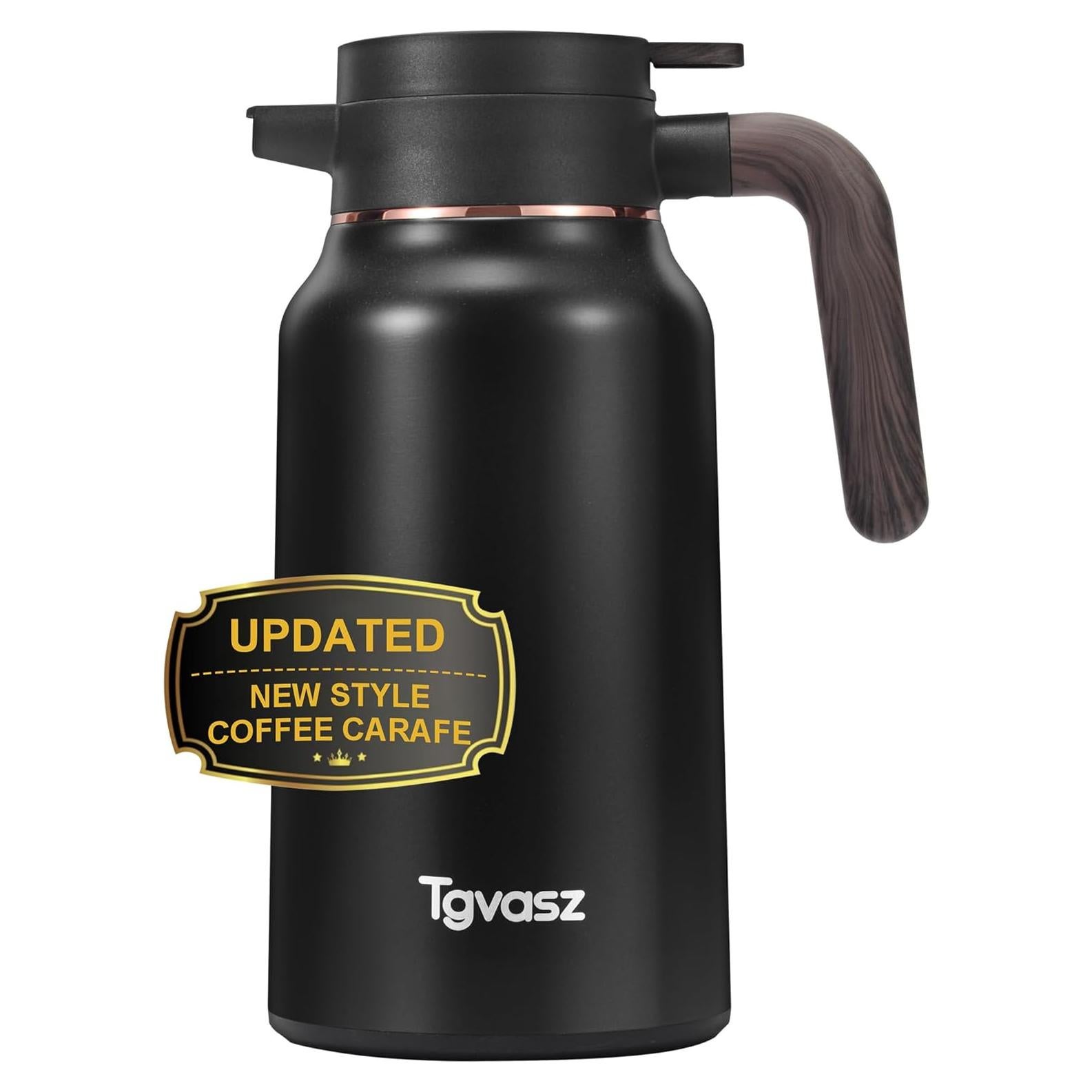 Jarra Térmica 2.1L Tgvasz Negra - Aislada 36h Caliente