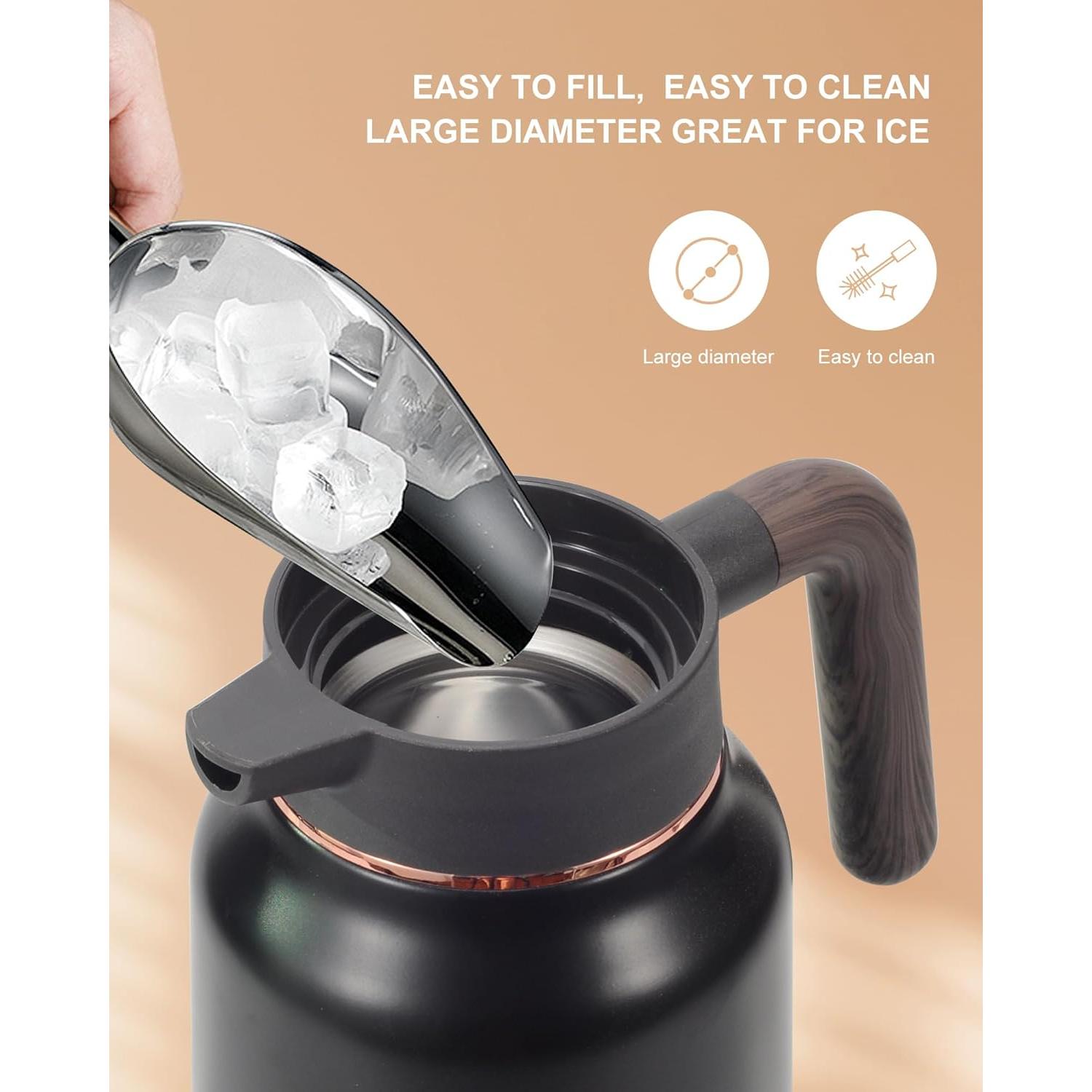 Jarra Térmica 2.1L Tgvasz Negra - Aislada 36h Caliente