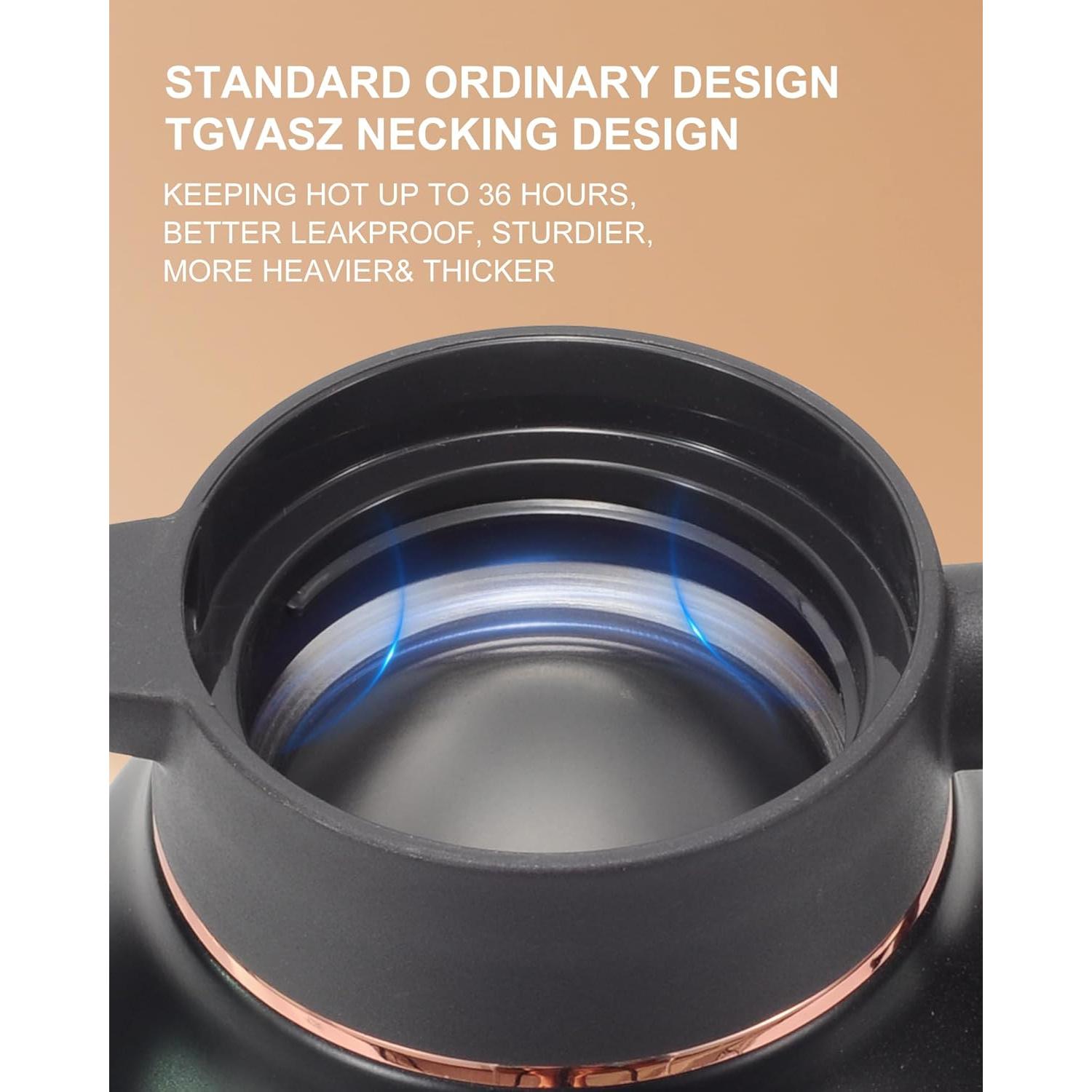 Jarra Térmica 2.1L Tgvasz Negra - Aislada 36h Caliente