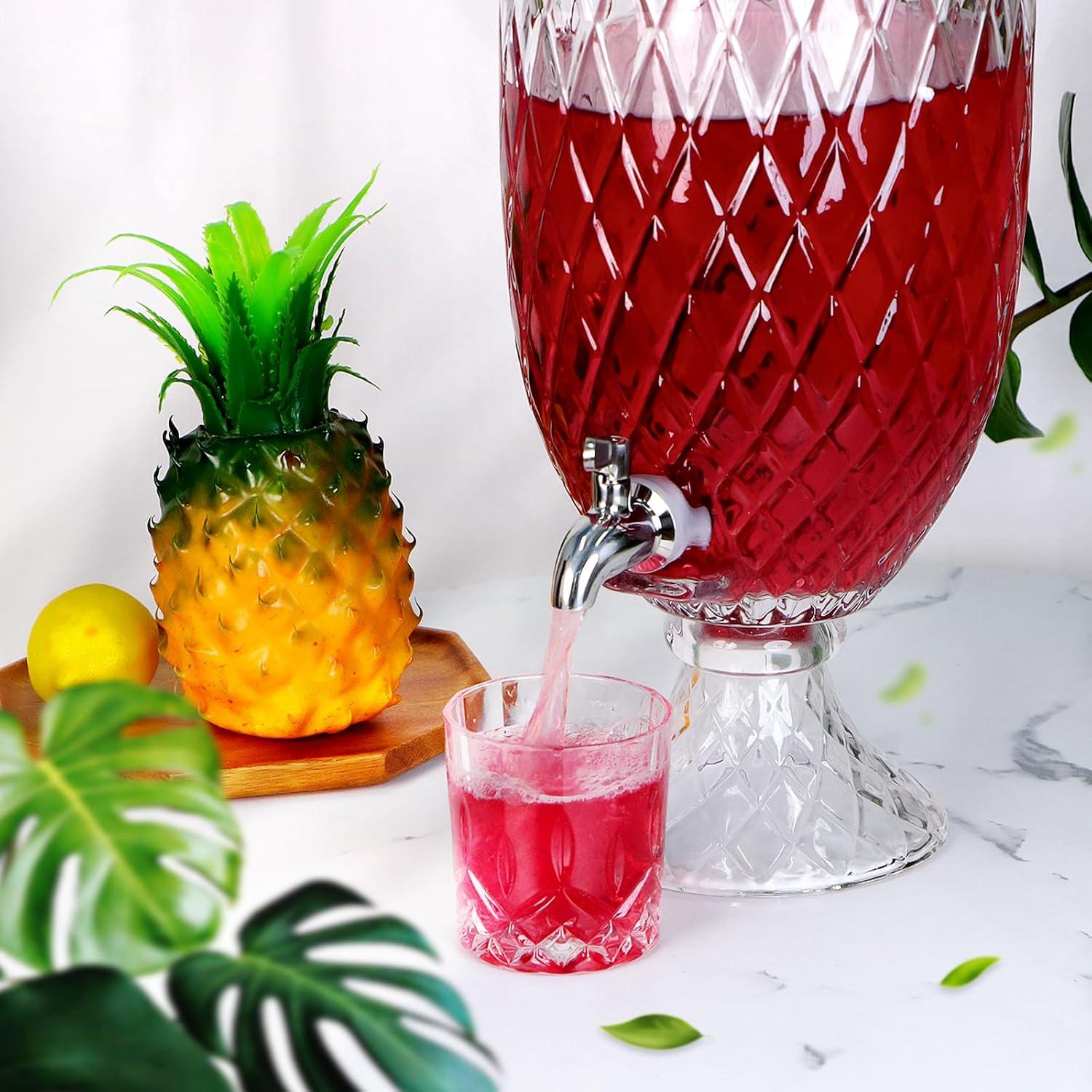 Dispensador de Bebidas de Vidrio MOLIGOU 4.9L con Grifo Inoxidable