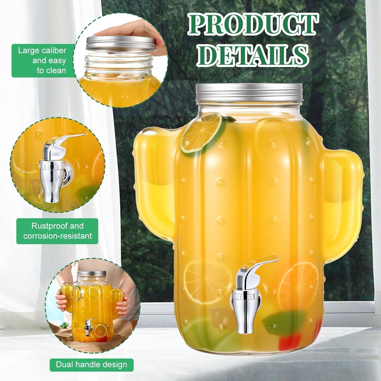Dispensador de Bebidas Cactus FillTouch 1 Galón Vidrio Transparente