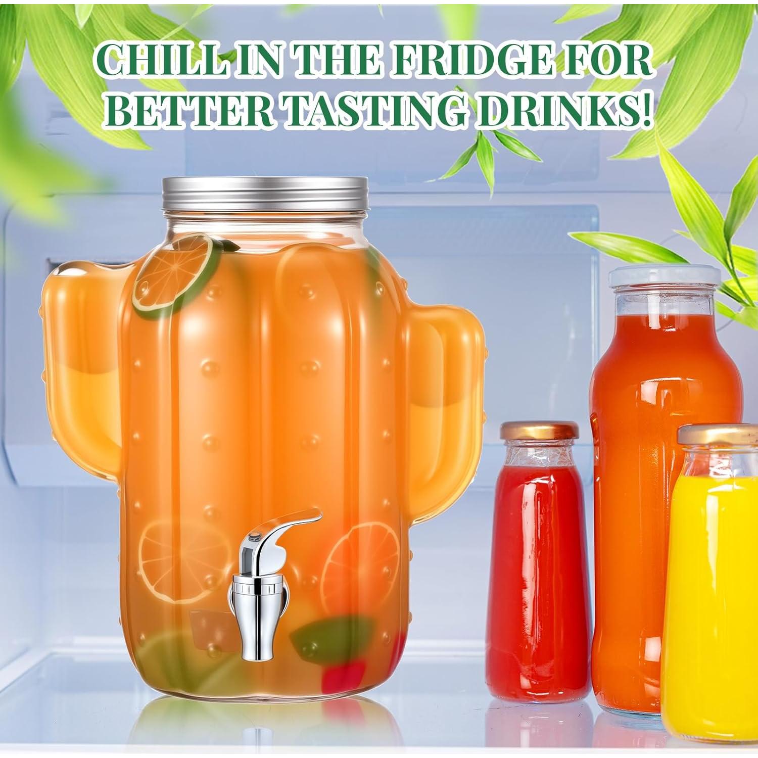 Dispensador de Bebidas Cactus FillTouch 1 Galón Vidrio Transparente