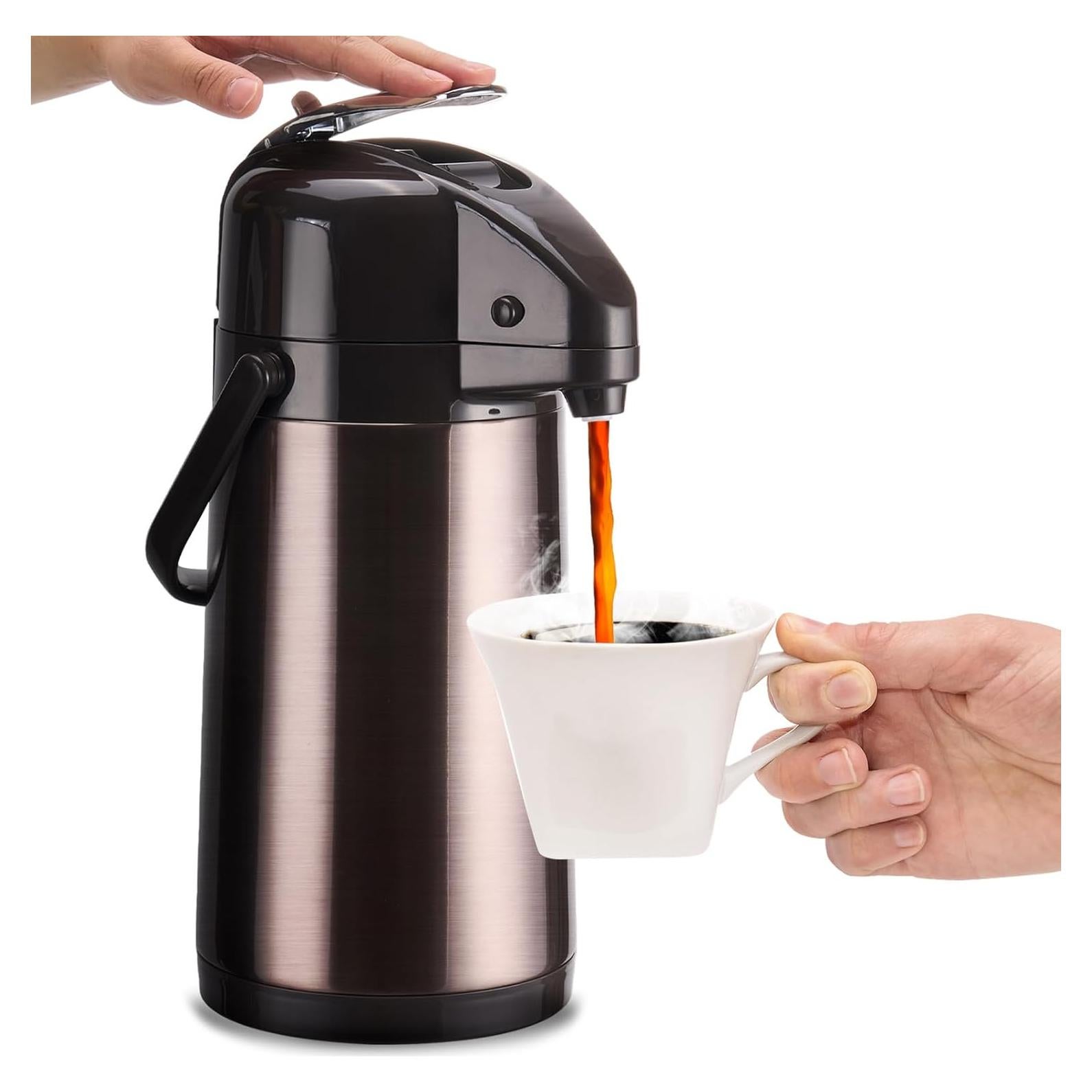 Carafa Térmica PARACITY 2.5L Doble Bomba Acero Inoxidable