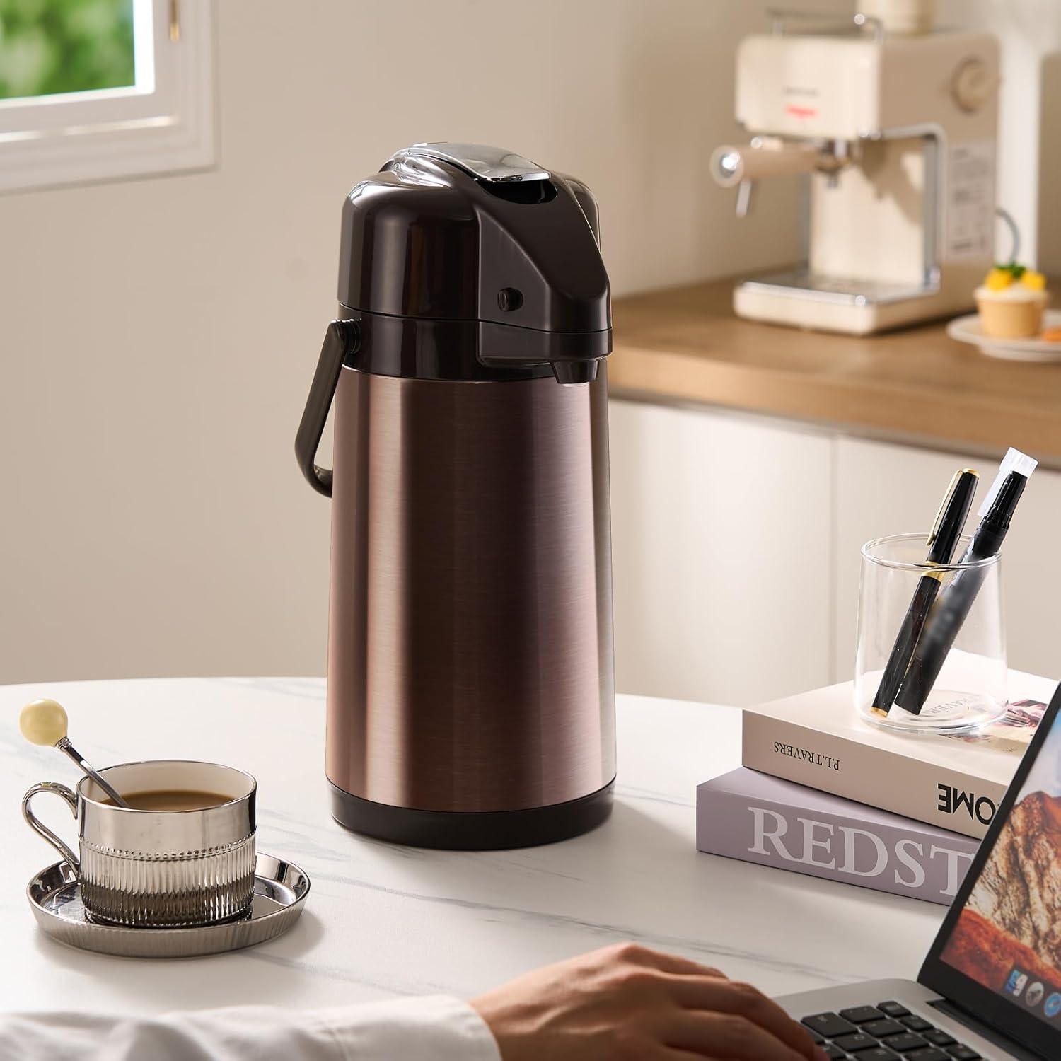 Carafa Térmica PARACITY 2.5L Doble Bomba Acero Inoxidable