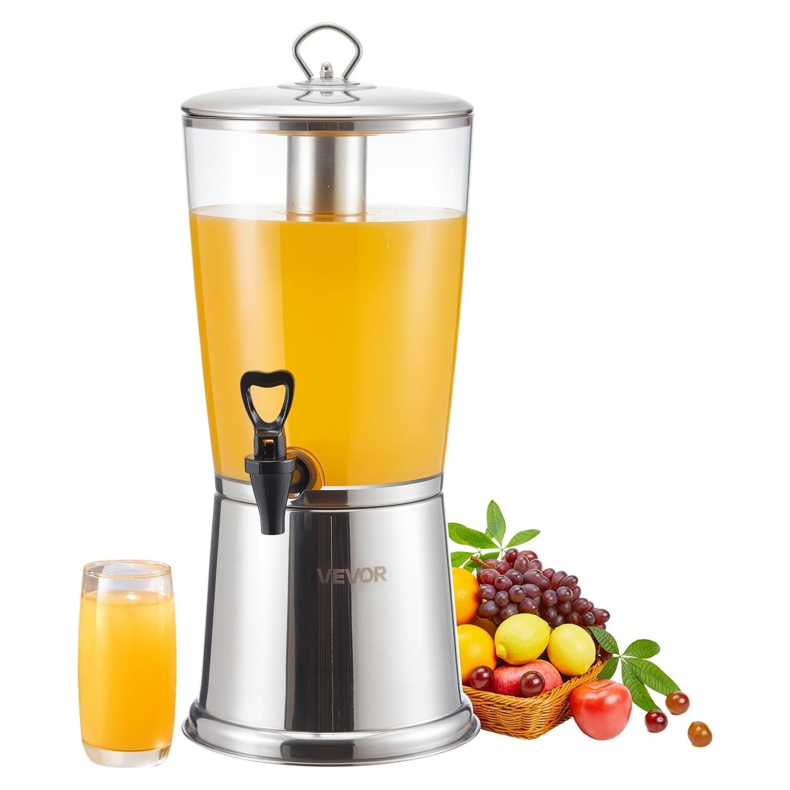 Dispensador de Bebidas VEVOR 8L Acero Inoxidable con Grifo