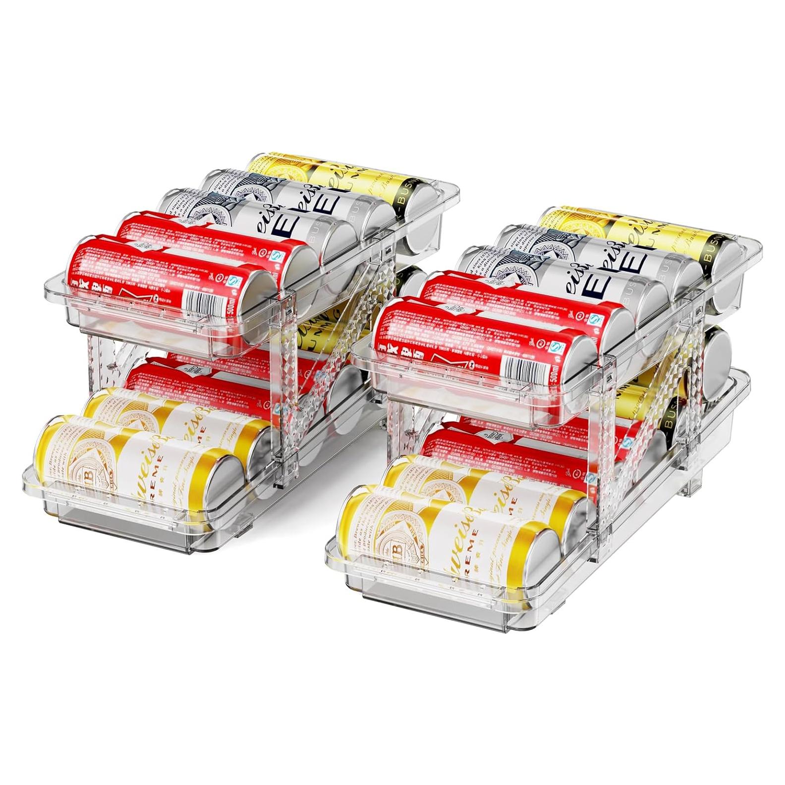 Organizador de Bebidas para Refrigerador Jsyrjing 2 Paquete Ajustable