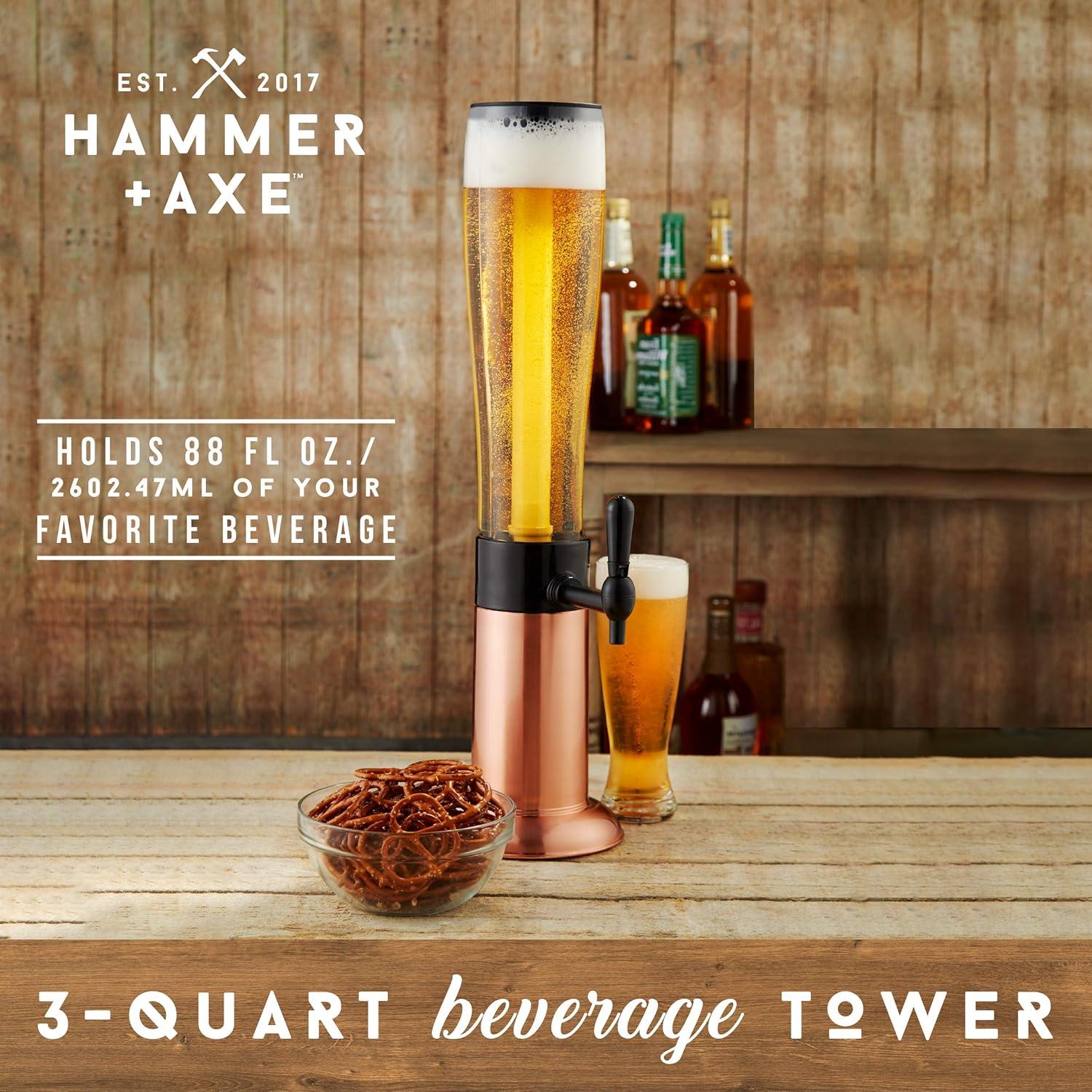 Dispensador de Bebidas Hammer + Axe 2.6L con Tubo de Hielo