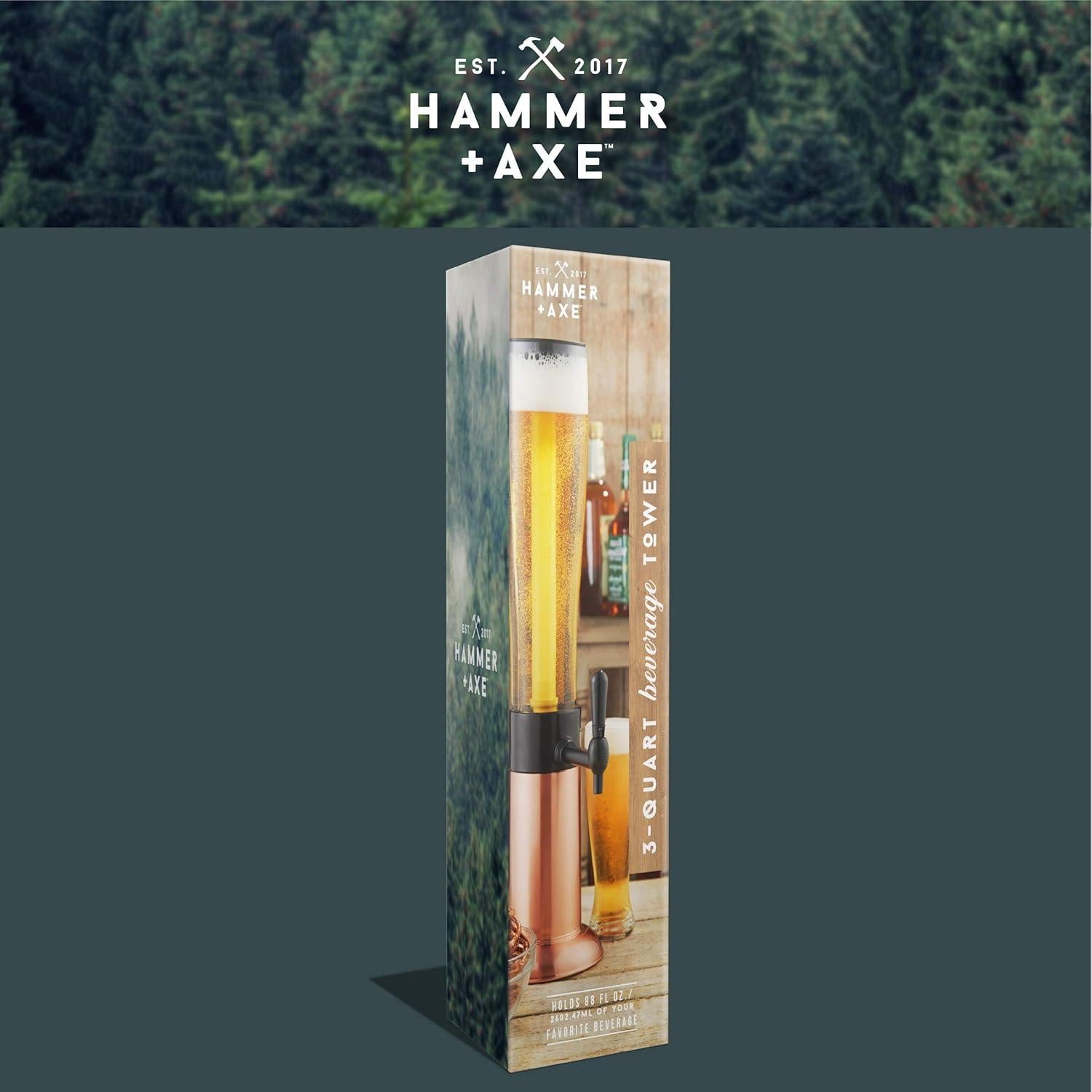 Dispensador de Bebidas Hammer + Axe 2.6L con Tubo de Hielo