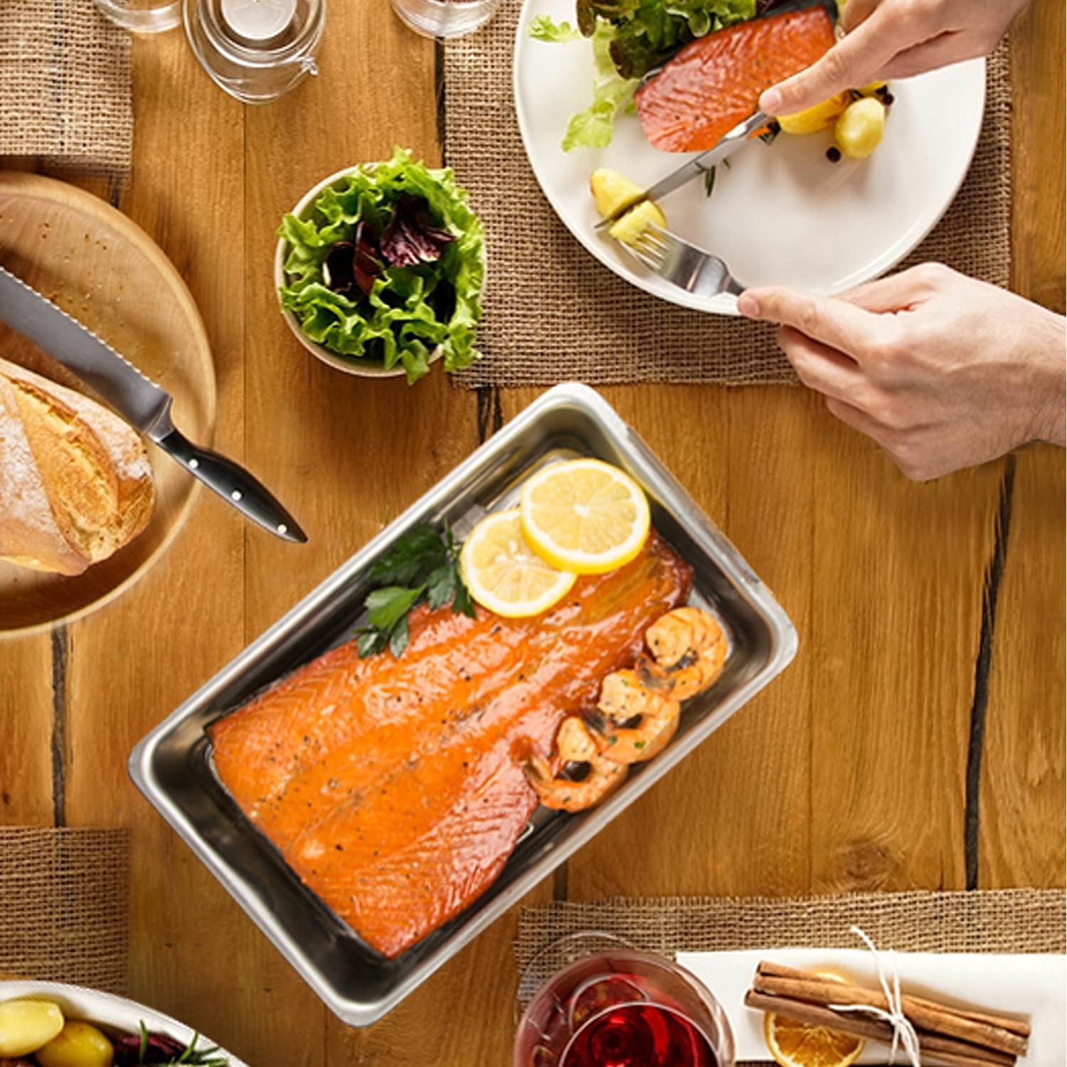 Ahumador de Estufa Camerons 28x18 cm Acero Inoxidable