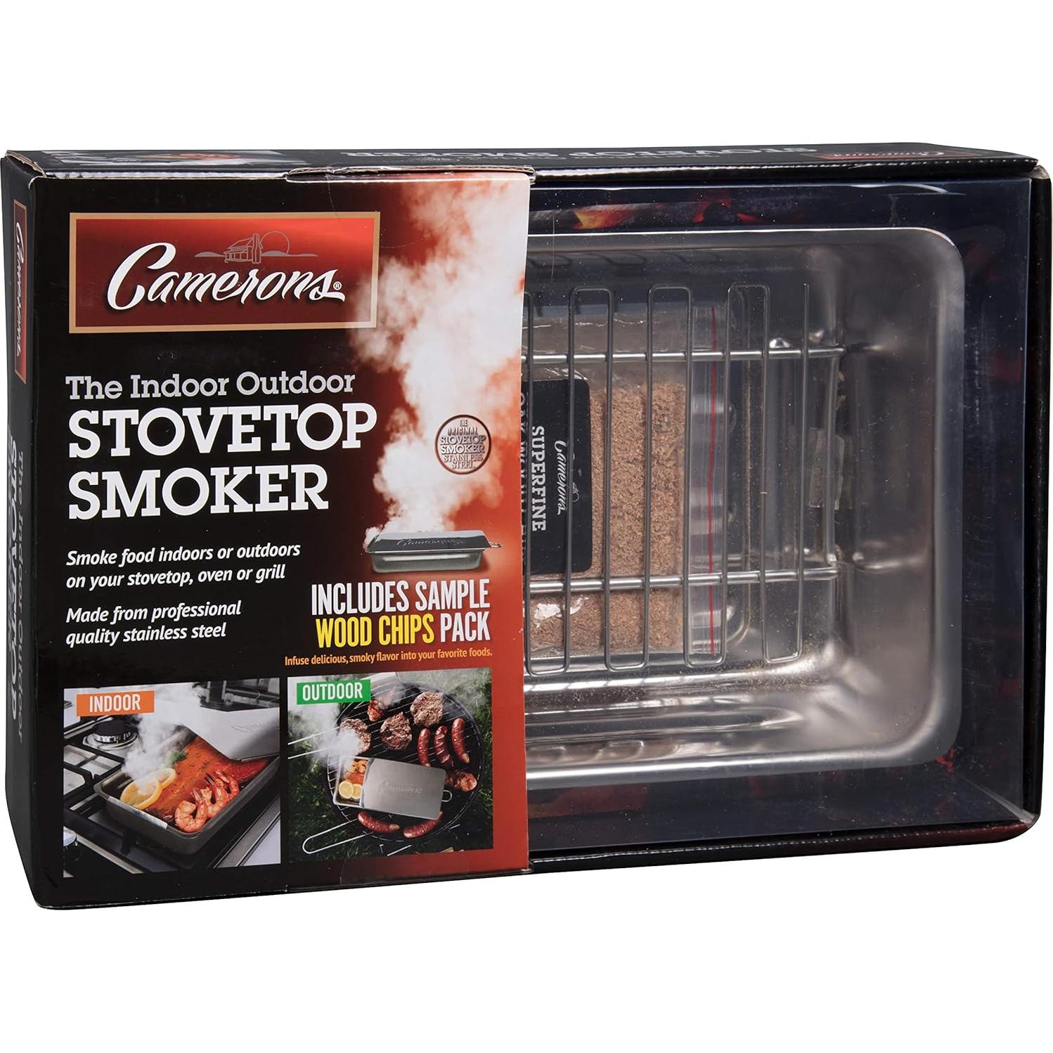 Ahumador de Estufa Camerons 28x18 cm Acero Inoxidable