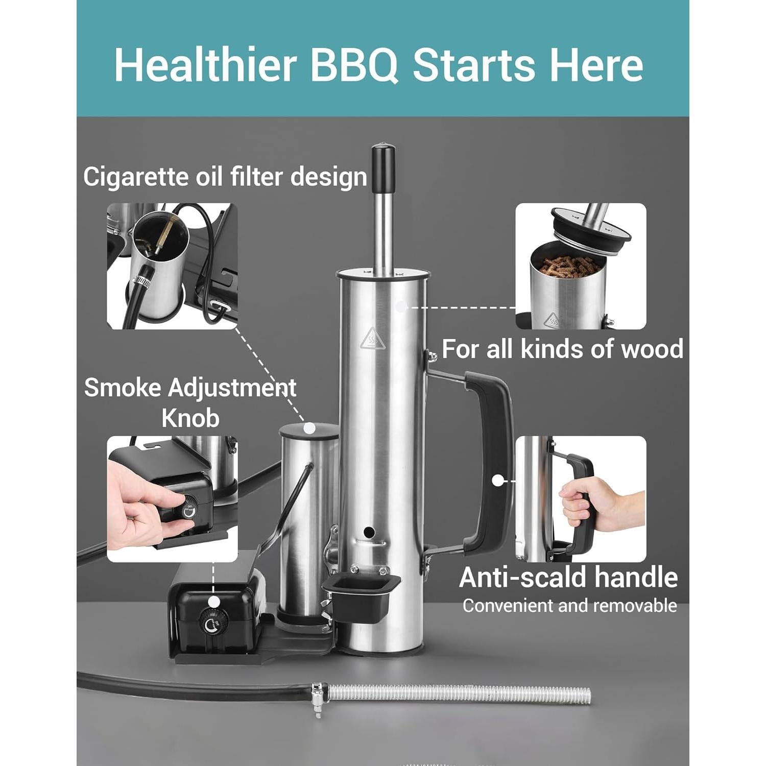 Generador de Humo GANGSHELO Eléctrico Portátil 2.6 kg