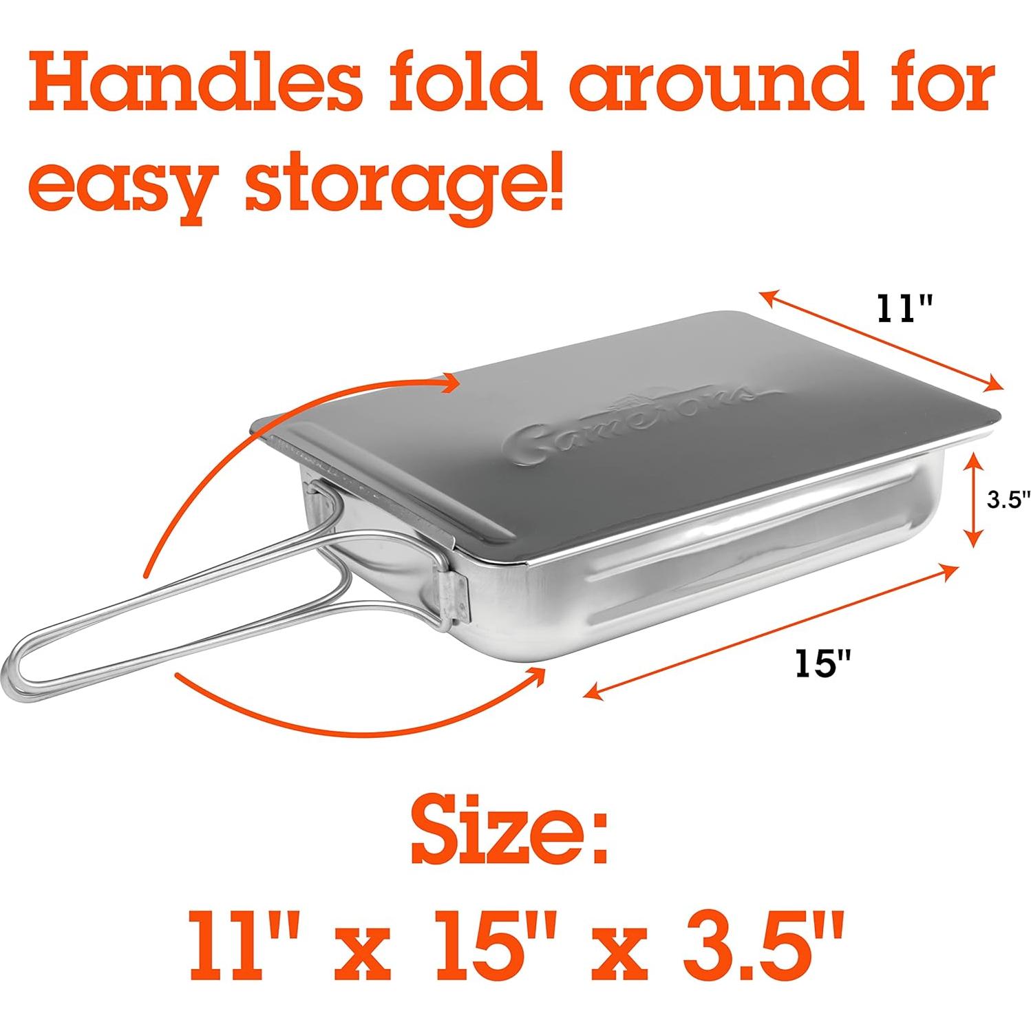 Ahumador de Estufa Camerons - Acero Inoxidable con Chips de Madera
