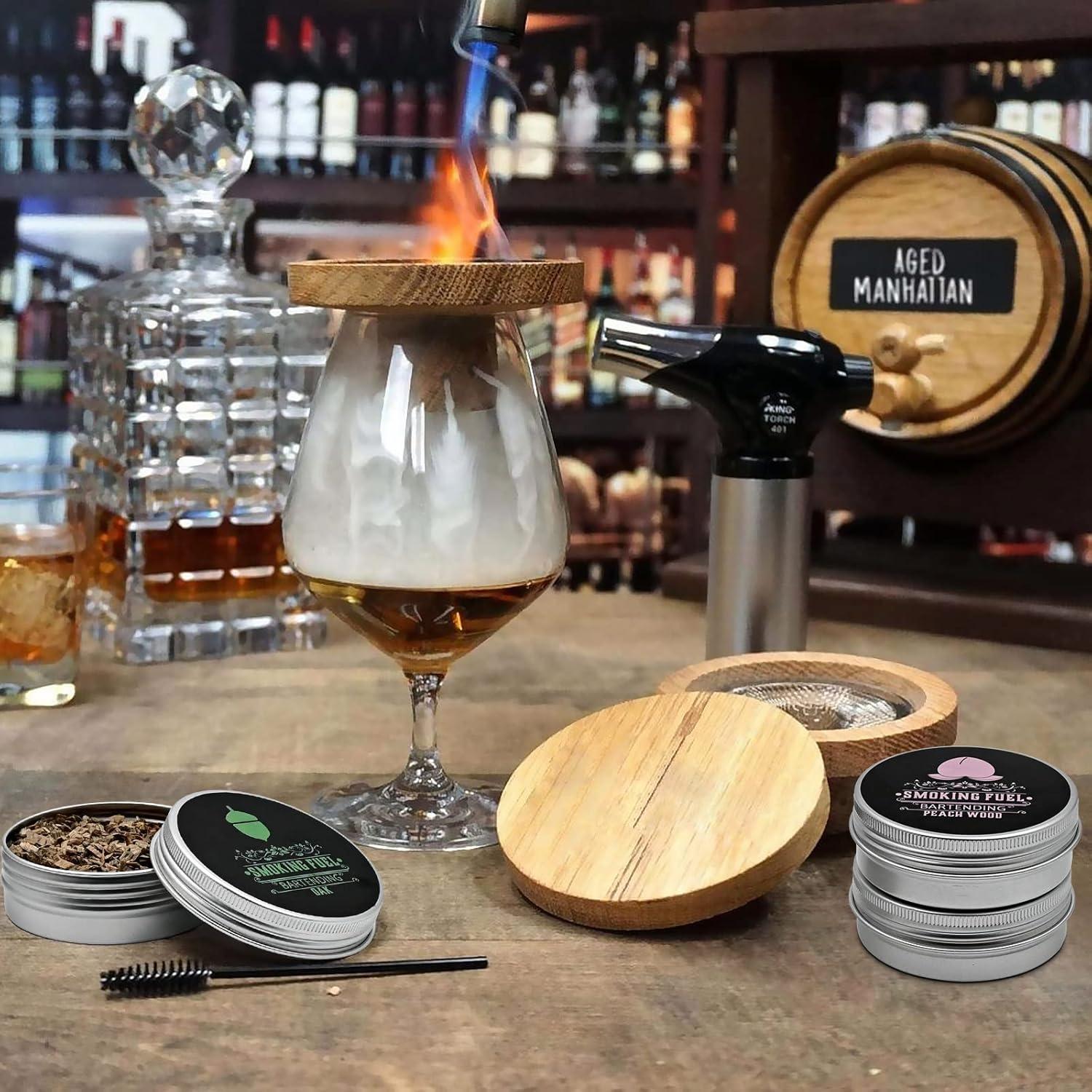 Astillas de Madera Natural Micovay para Ahumador de Cócteles - 8 Sabores