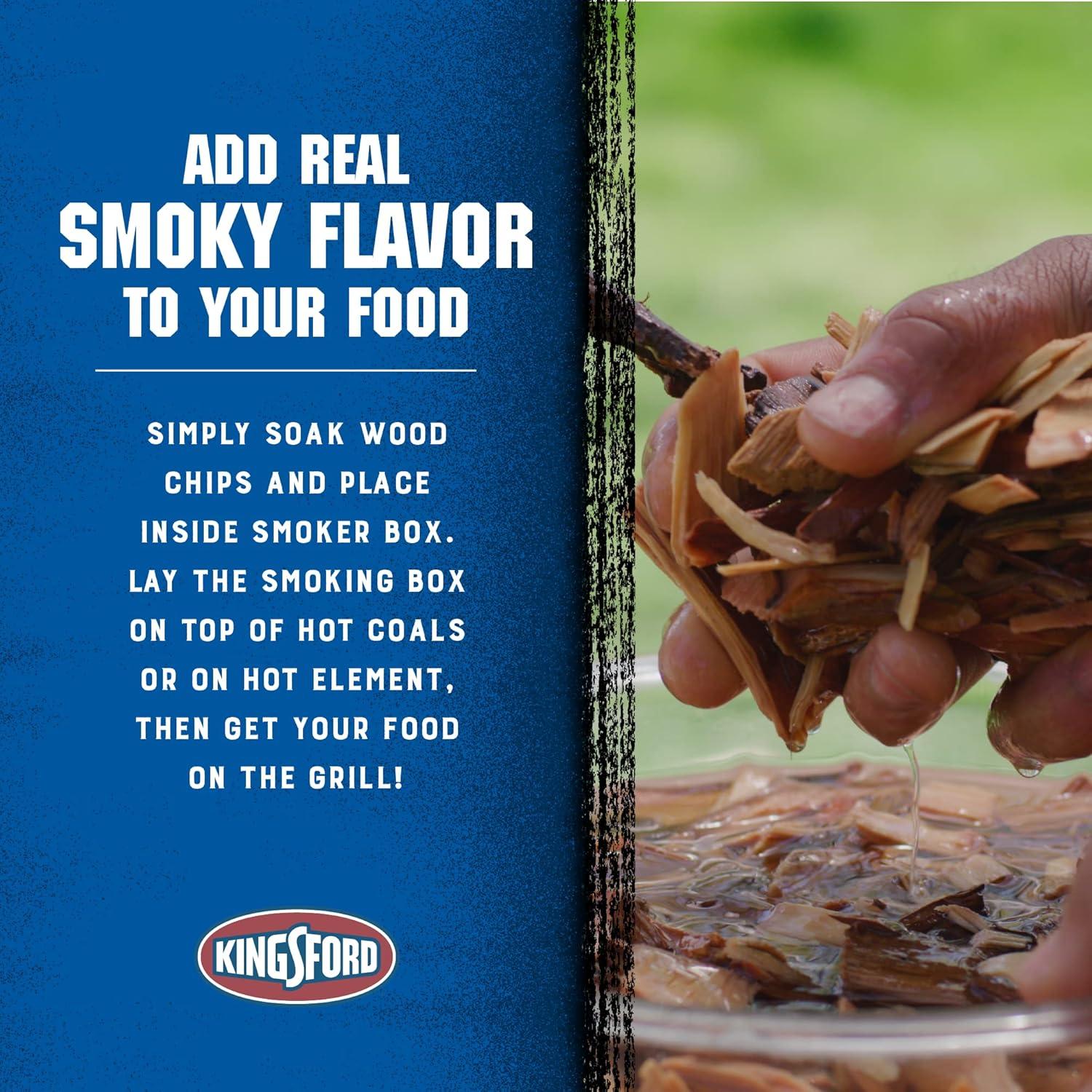 Caja de Ahumado Kingsford de Acero Inoxidable para Parrilla