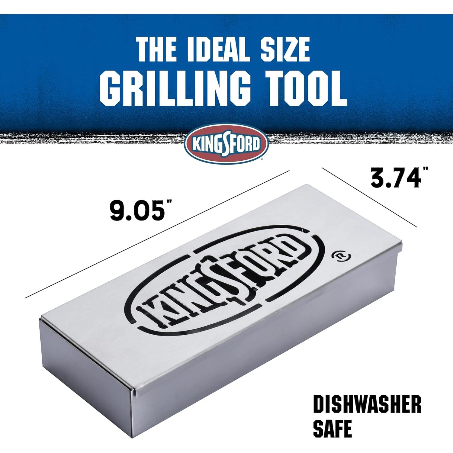 Caja de Ahumado Kingsford de Acero Inoxidable para Parrilla