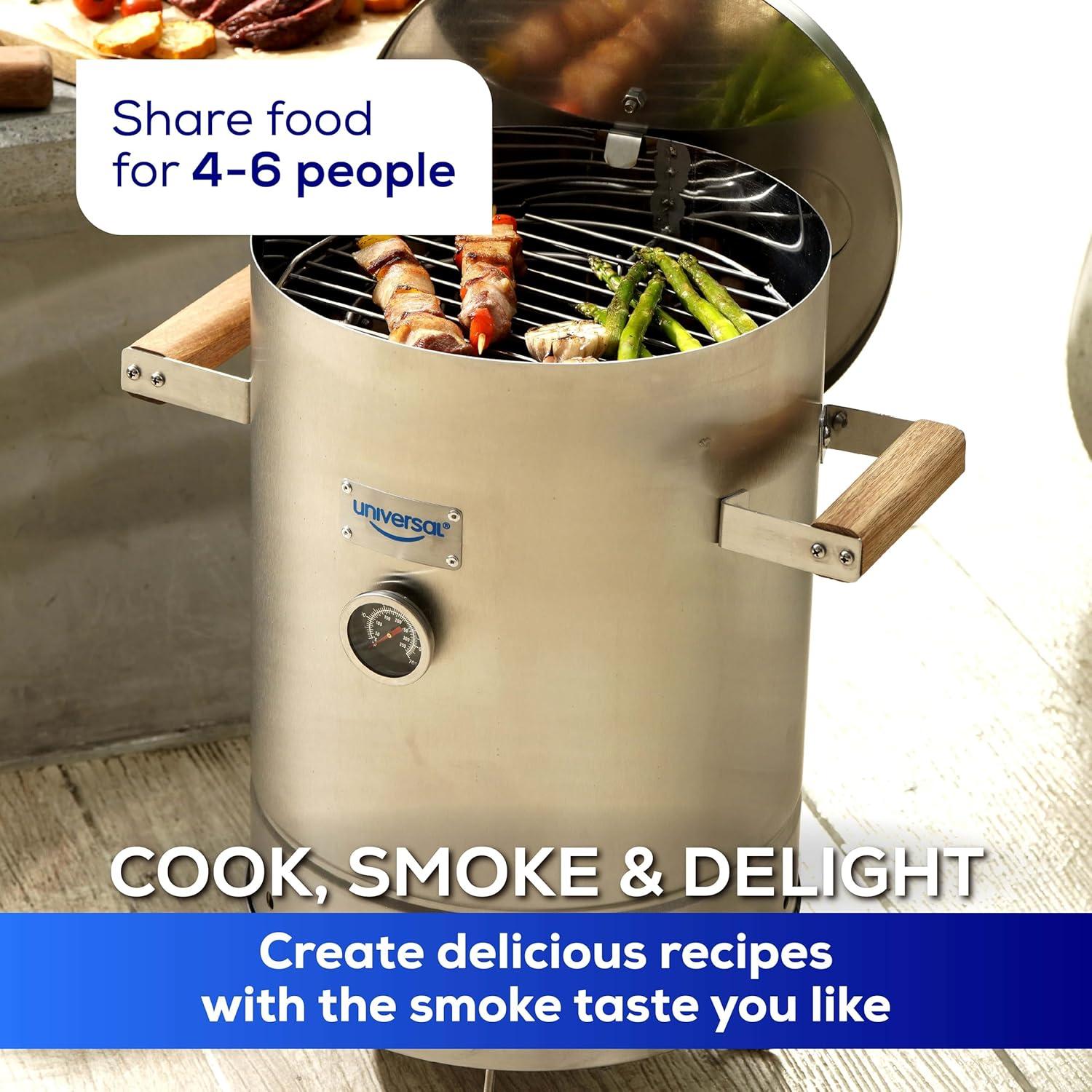 Ahumador de Barril Universal de Acero Inoxidable 2.72 kg - 42 cm