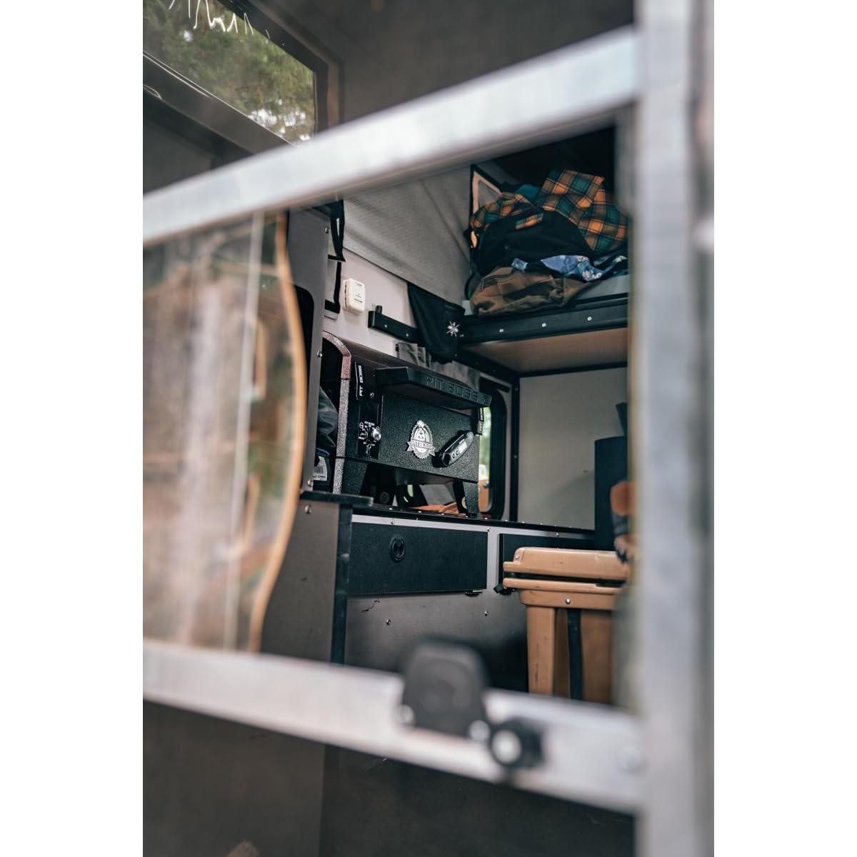 PIT BOSS 10697 Table Top Wood Grill With Temperature Control, Mahogany