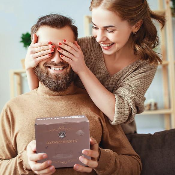 Kit de Ahumador de Cócteles Smlpuame con Soplete y 4 Sabores