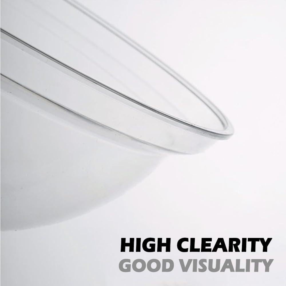 Smoking Cloche Dome Cover - 6.3 Inch- Perfect Smoke Accessories for Desserts, Soups & Starters | High Visibility & Tight Seal Design