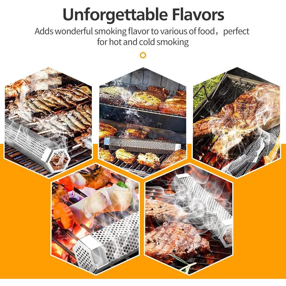 Juego de Tubos Ahumadores de Pellet LFSEMINI 30.48 cm y 15.24 cm