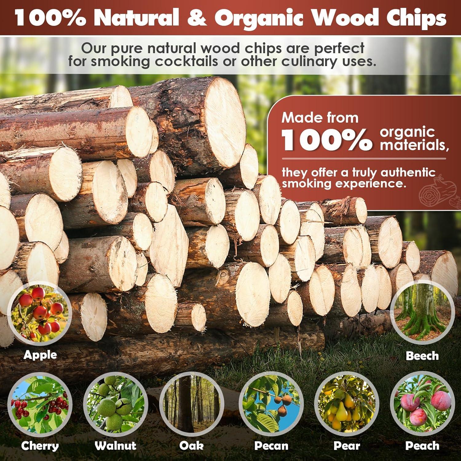 Astillas de Madera Natural para Ahumador INSISART - 8 Sabores 226.8g